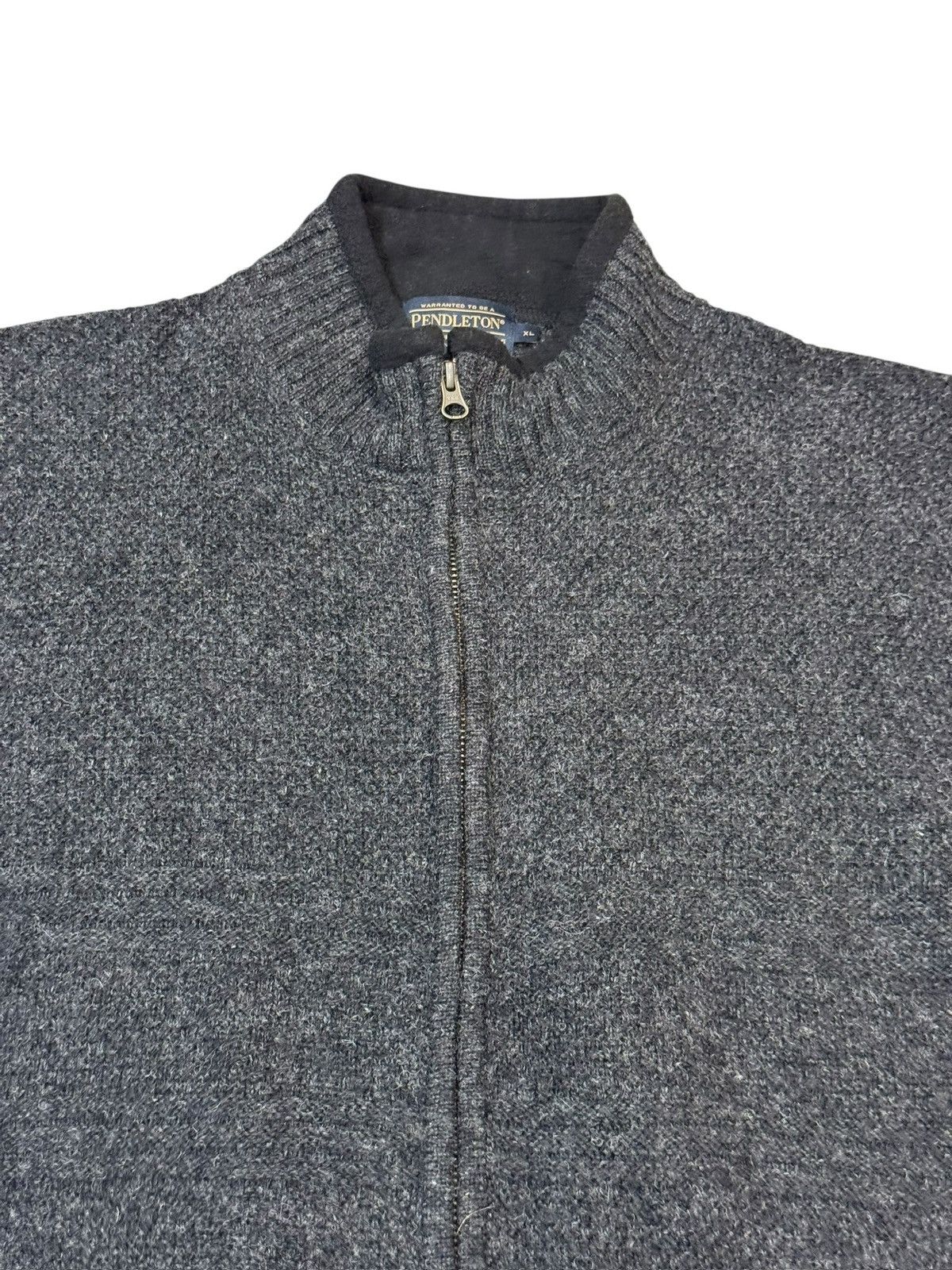 Pendleton Pendleton Gray Shetland Wool Jumper Zip Cardigan Sweater XL Size US XL / EU 56 / 4 - 7 Thumbnail