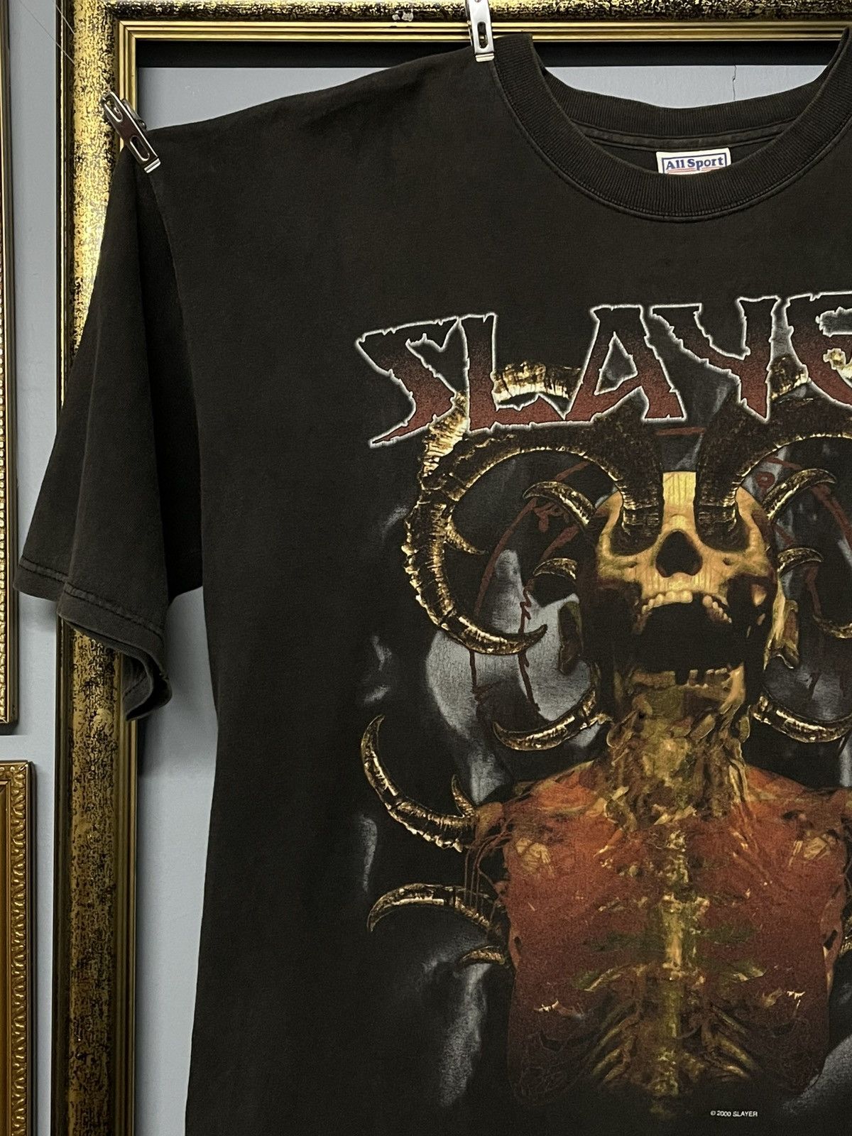Band Tees Vintag 2000 Original Slayer Sunfaded Diabolus In Musica Tee Size US L / EU 52-54 / 3 - 4 Thumbnail