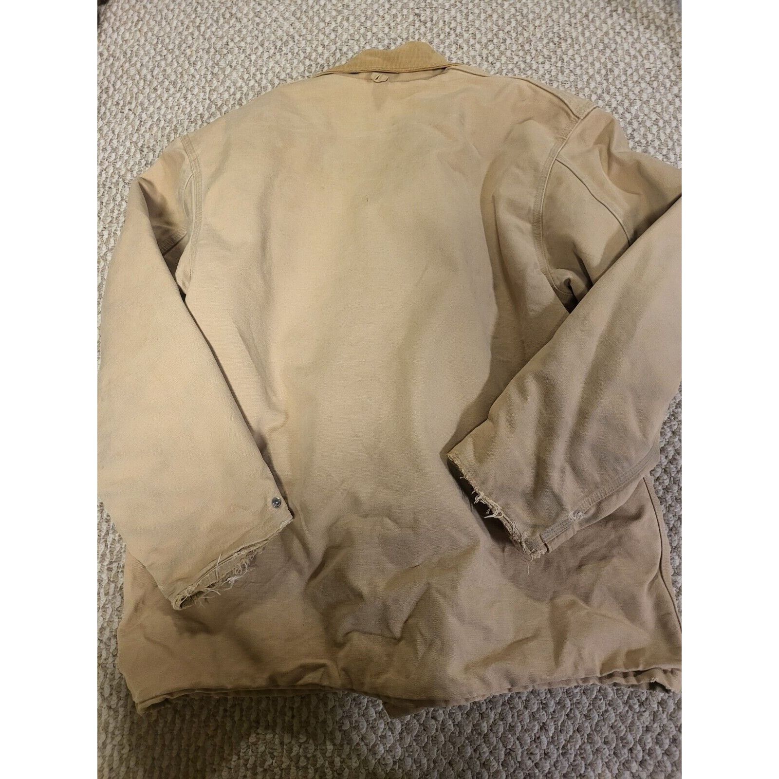 Carhartt Vintage 70s 80s Carhartt Detroit Sandstone Canvas Duck Size US XL / EU 56 / 4 - 9 Thumbnail