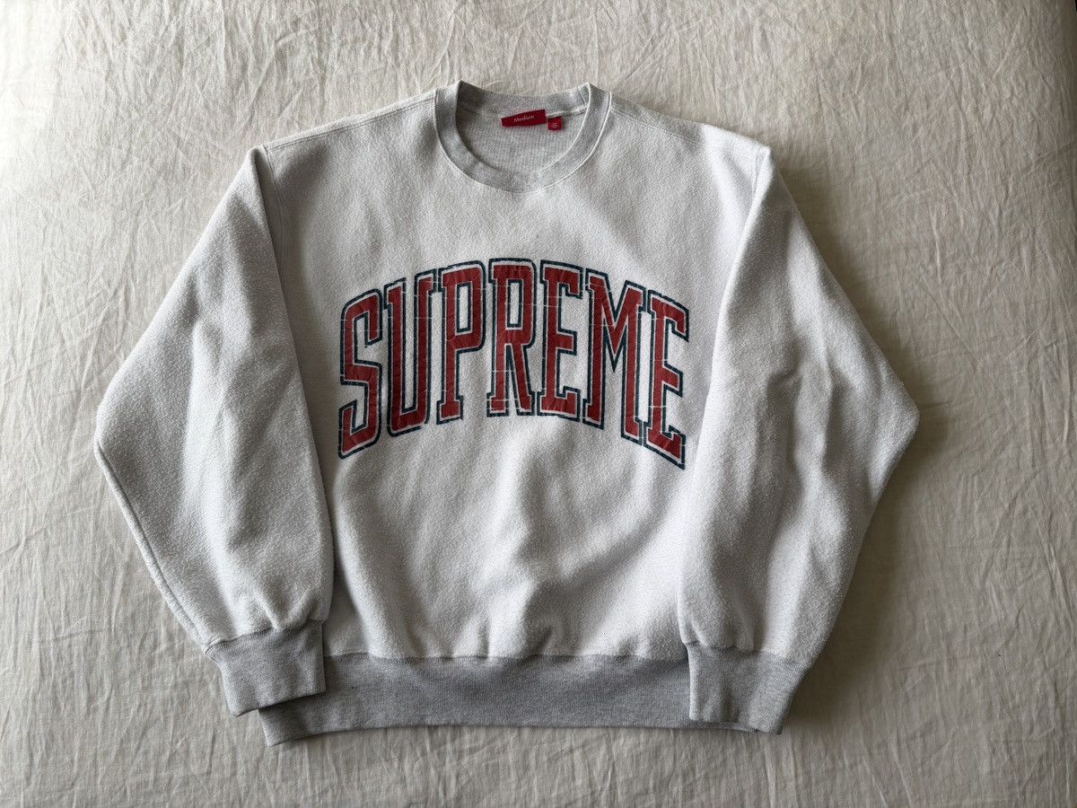 fw23 inside out crewneck in ash grey