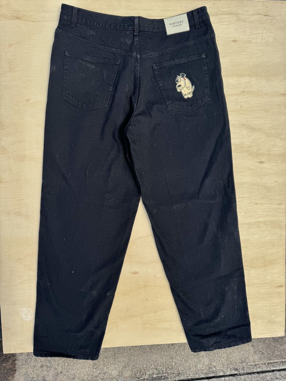 Iceberg × Vintage Iceberg History 90’s Vintage Hip Hop Rap Black Denim Jeans Size US 40 / EU 56 - 8 Thumbnail