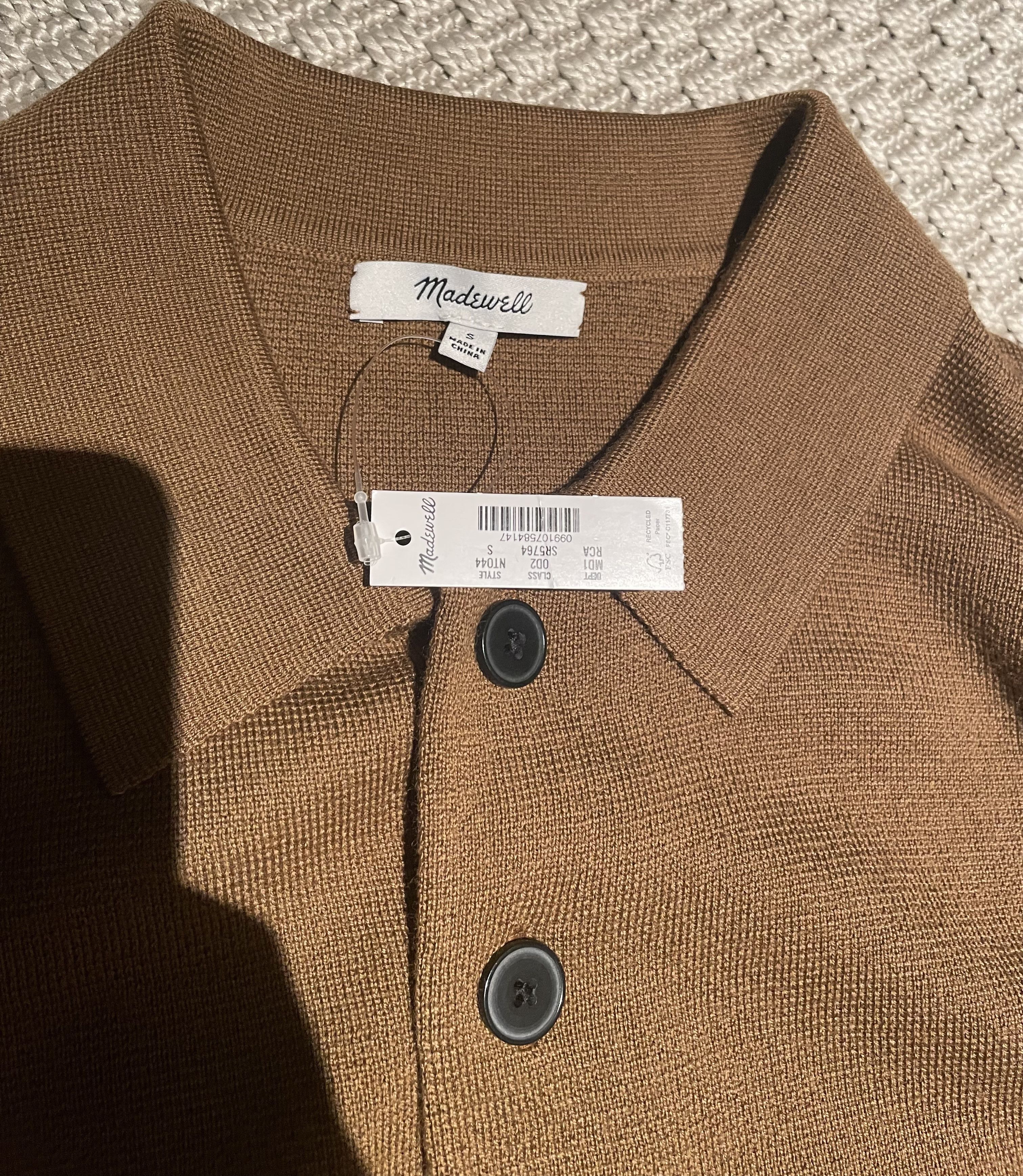 Madewell Mustard Knit Polo Size US S / EU 44-46 / 1 - 1 Thumbnail