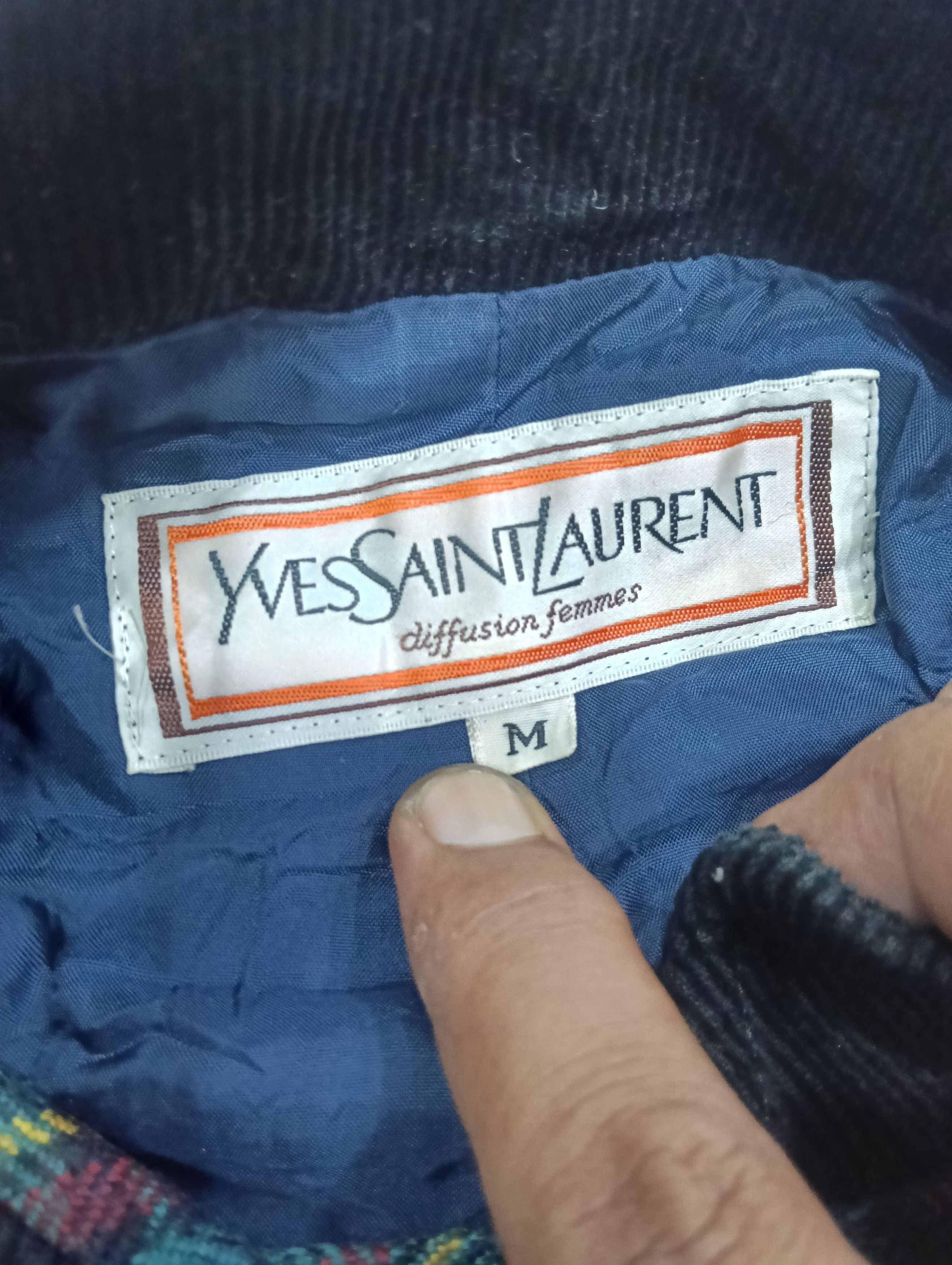 Saint Laurent Paris × Yves Saint Laurent Vintage Yves Saint Laurent Checkered Jacket Size M / US 6-8 / IT 42-44 - 7 Thumbnail