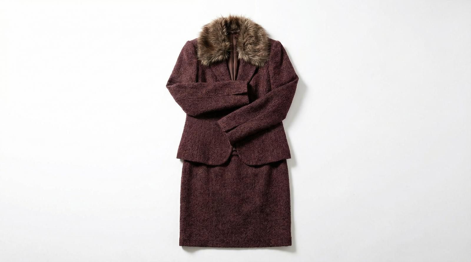 Jean Paul Gaultier Jean Paul Gaultier - 90s Two-Piece Skirt Suit with Faux Fur Size M / US 6-8 / IT 42-44 - 1 Thumbnail