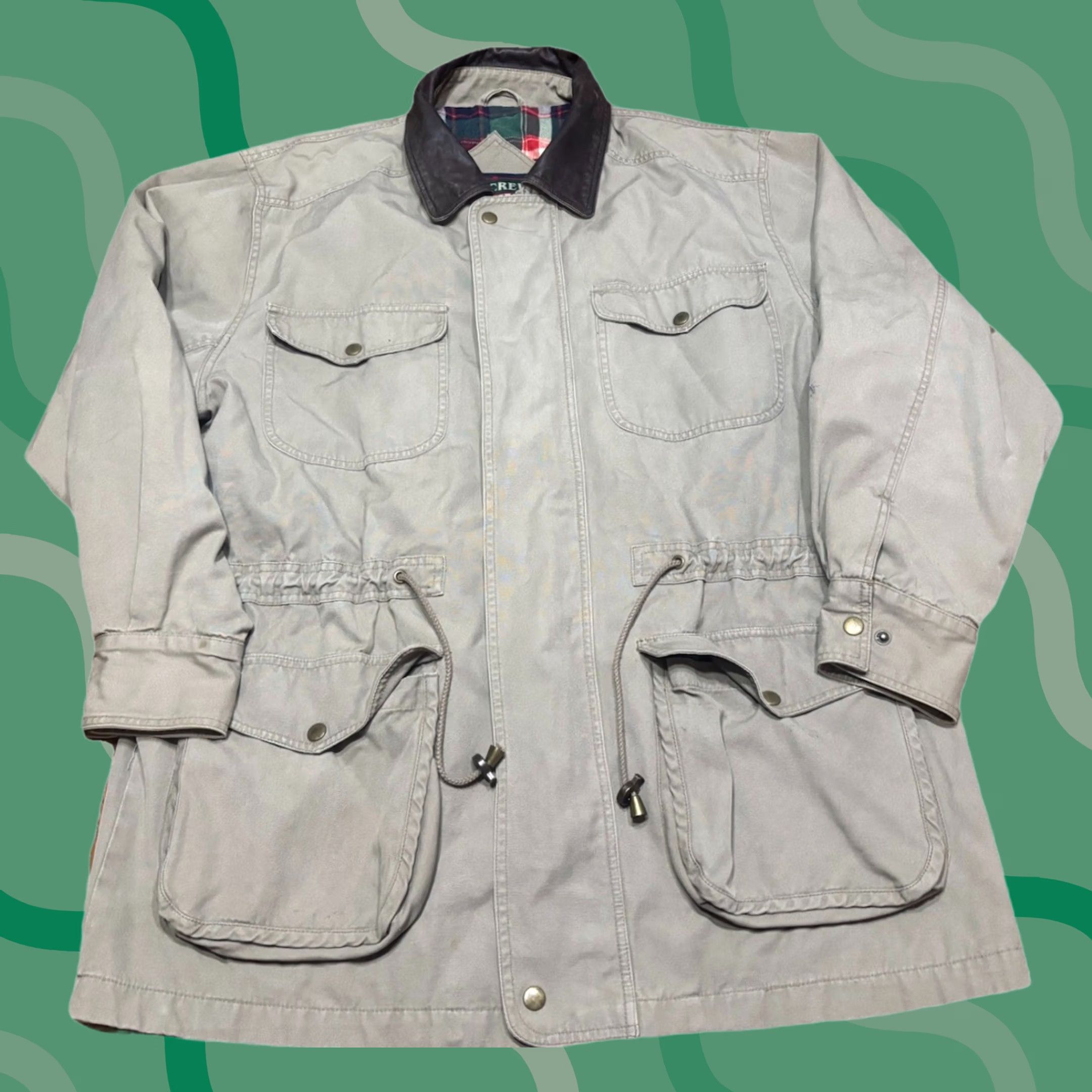 Vintage VINTAGE Chore Jacket Mens L Tan Collar Workwear Hunting Jacket Size US L / EU 52-54 / 3 - 1 Thumbnail