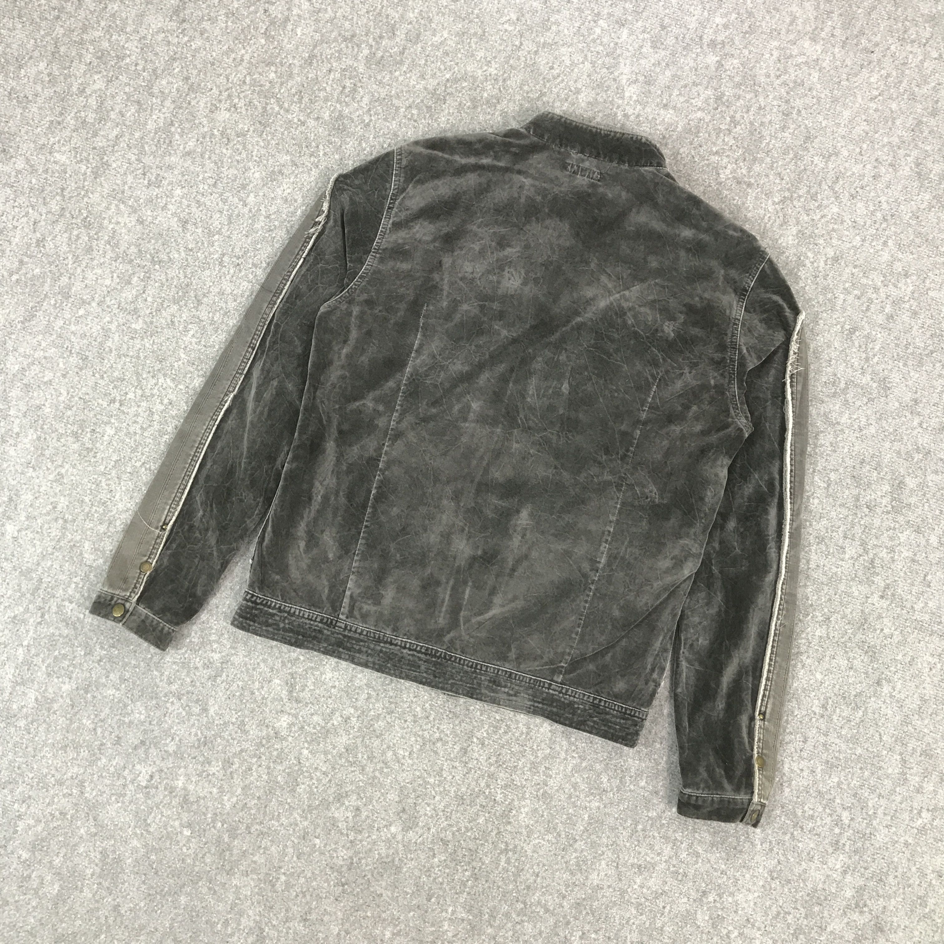 If Six Was Nine × Japanese Brand × Le Grande Bleu (L.G.B.) IFSIXWASNINE STYLE ALBE VELVET BLACK FADED JACKET Size US L / EU 52-54 / 3 - 6 Thumbnail