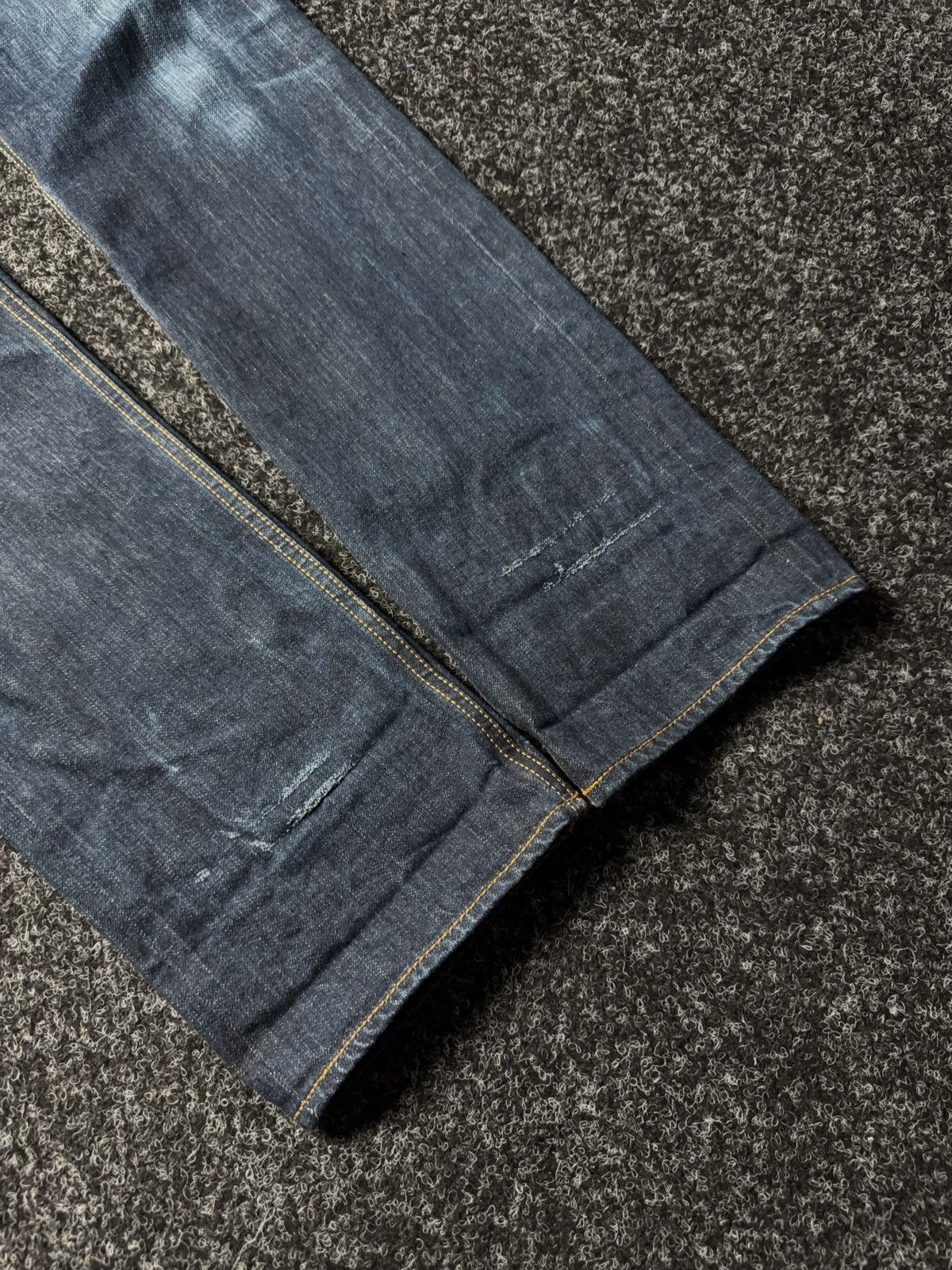 Blue Blanket 00s Blue Blanket Selvedge Denim Jeans Raw Indigo Japan Retro Size US 30 / EU 46 - 3 Thumbnail