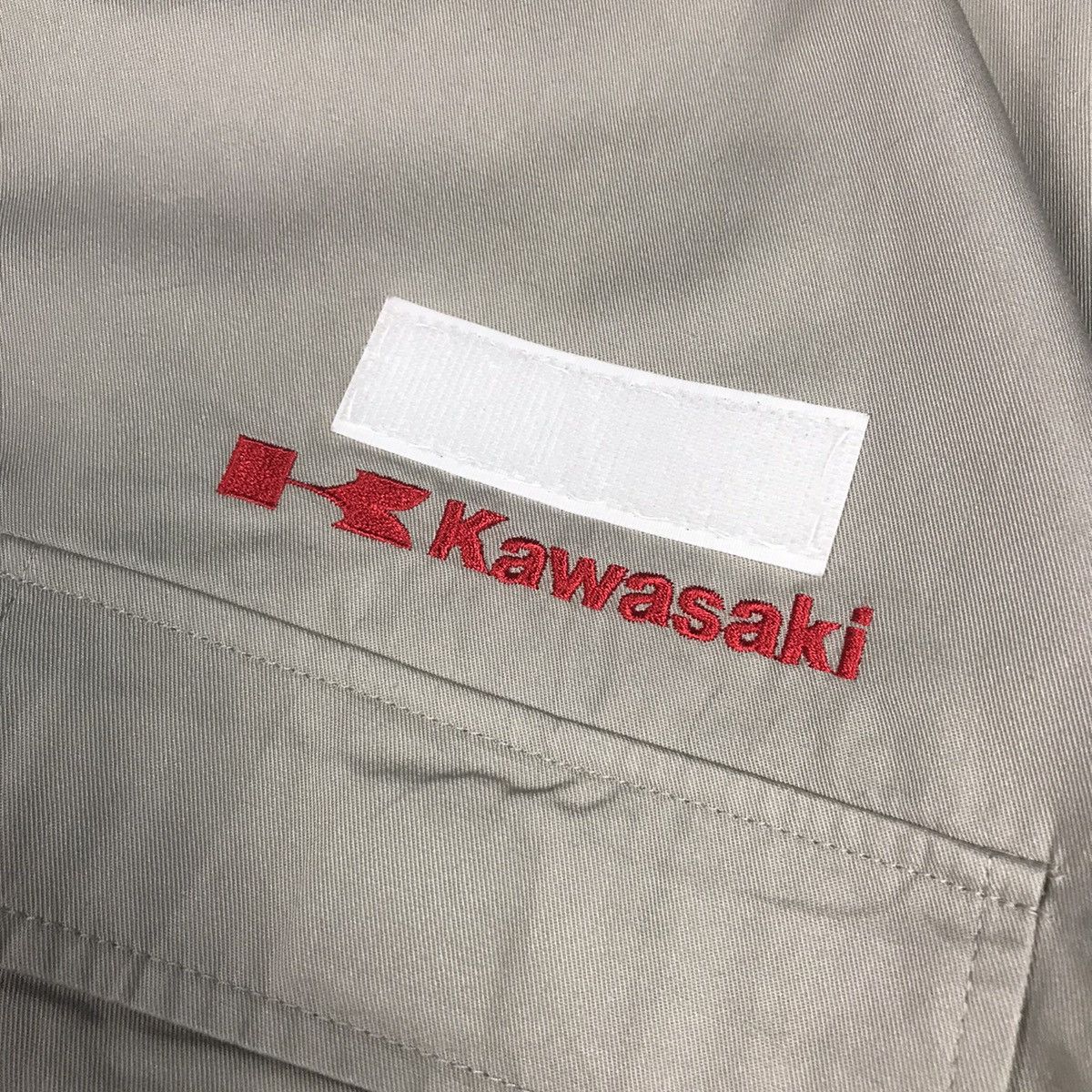 Japanese Brand WORK KAWASAKI JAPAN UNIFORM SHORT SLEEVE ZIPPER JACKET Size US L / EU 52-54 / 3 - 4 Thumbnail