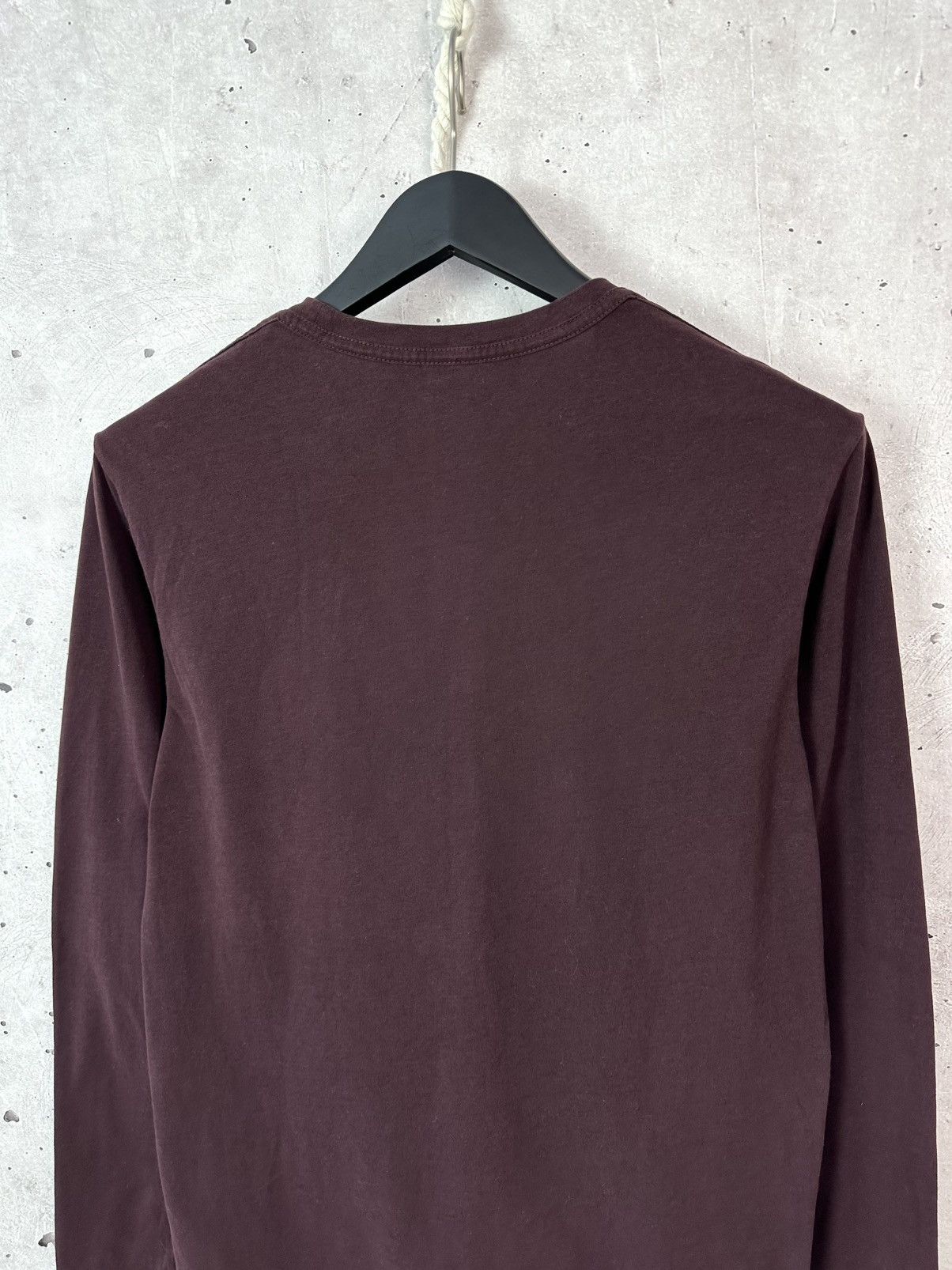 Allsaints Allsaints Brace Crew Neck Cotton Burgundy Men’s Long Sleeve Size US S / EU 44-46 / 1 - 7 Thumbnail