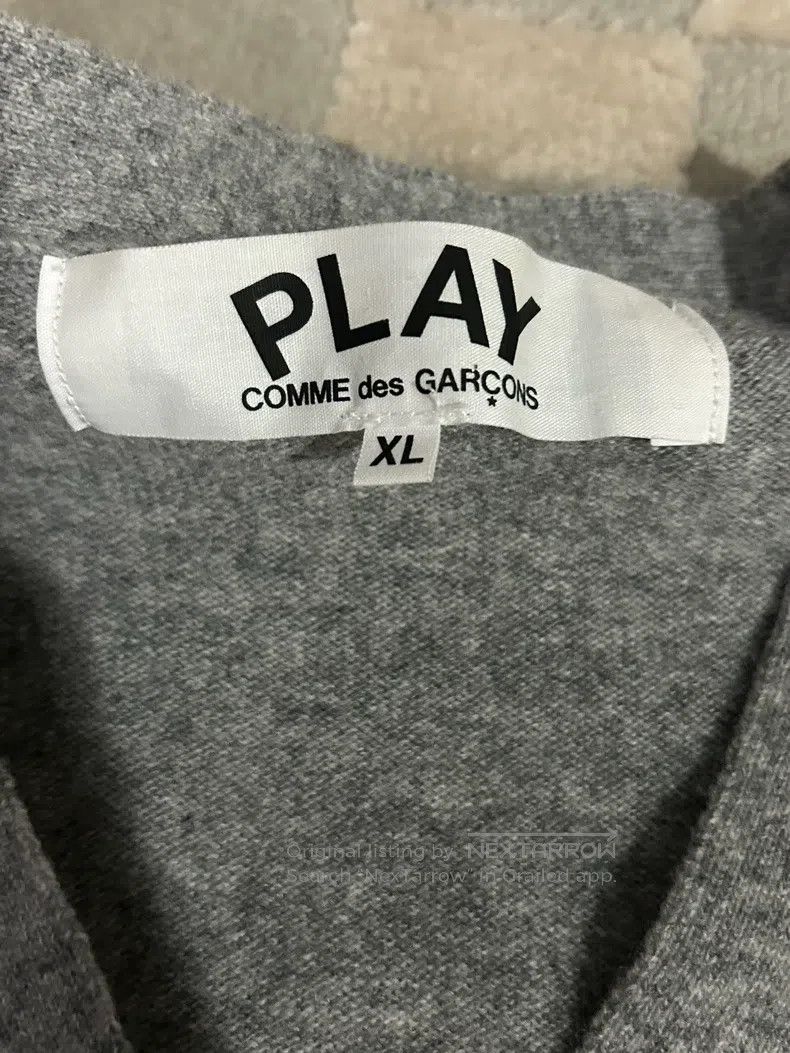 Comme des Garcons Comme Des Garcons Light Gray Wool Knit Cardigan Size XL / US 12-14 / IT 48-50 - 5 Thumbnail