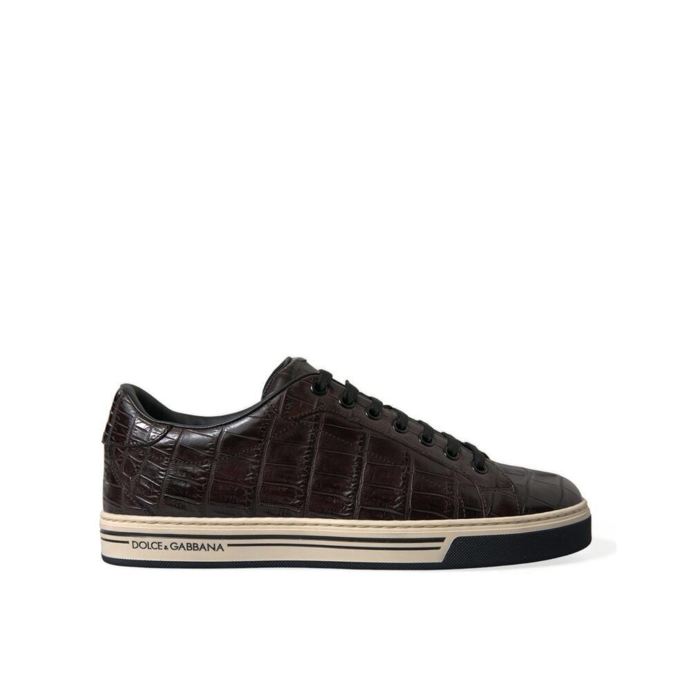 Dolce & Gabbana Dolce & Gabbana Elegant Exotic Leather Low-Top Sneakers Size US 6 / EU 39 - 1 Thumbnail