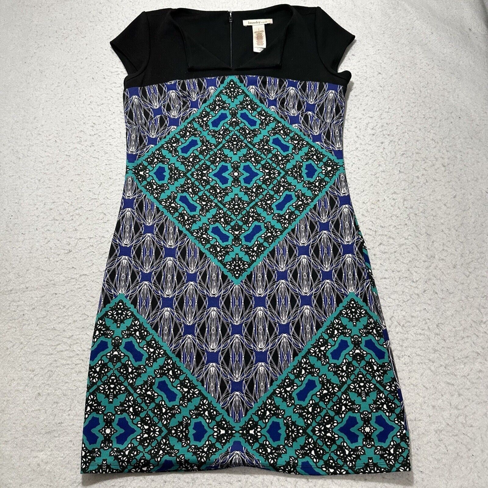 Laundry by Shelli Segal Laundry By Design 4 Twilight Multi Sheath Dress Stretch Size S / US 4 / IT 40 - 1 Thumbnail
