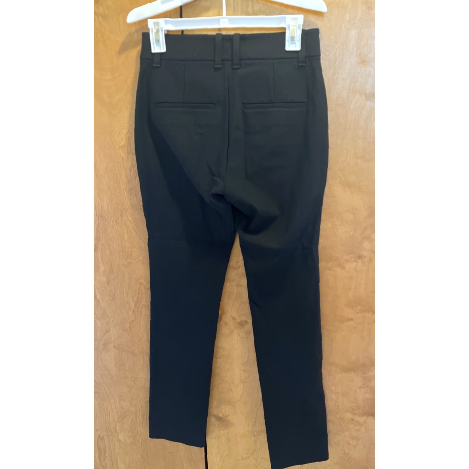 Vince Vince Womens Pants Skinny Mid Rise Black Knit Stretch 4 Dress Casual Business Size 27" / US 4 / IT 40 - 2 Thumbnail