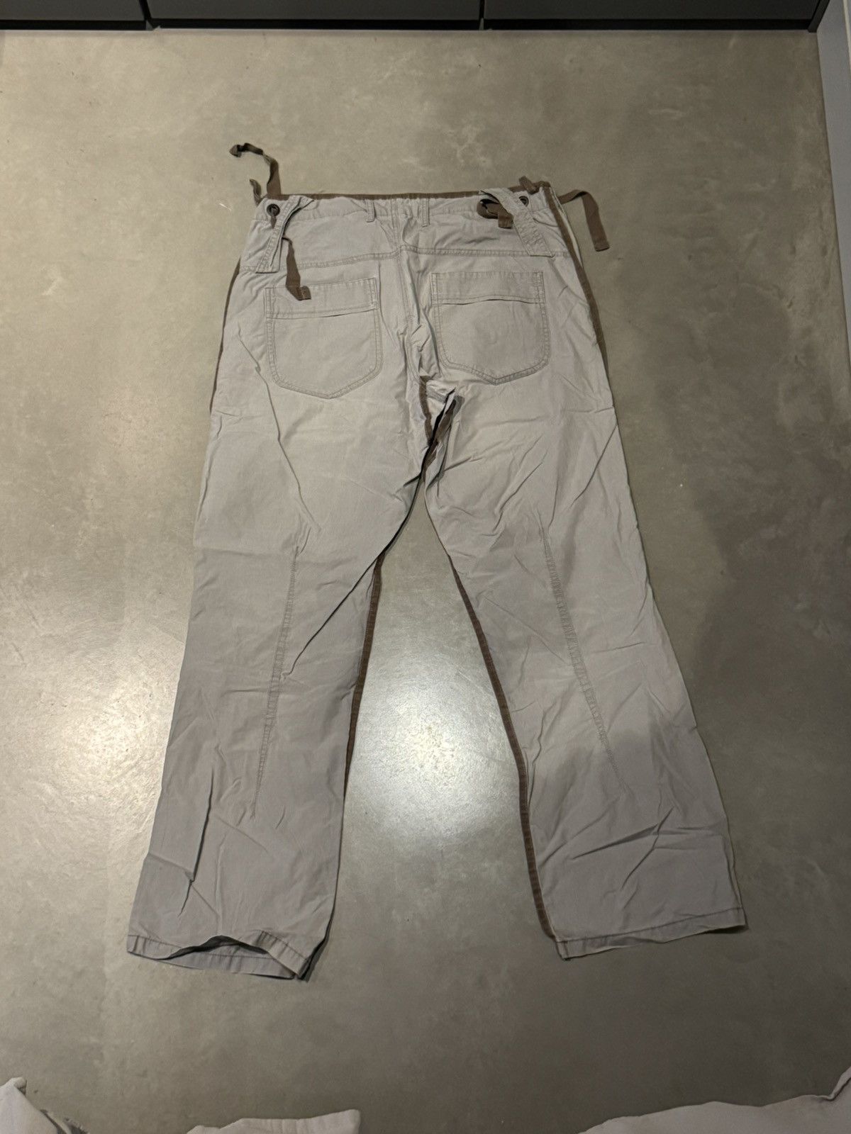 Vintage Very cool vintage grey parachute pants with brown detailing Size US 32 / EU 48 - 4 Thumbnail