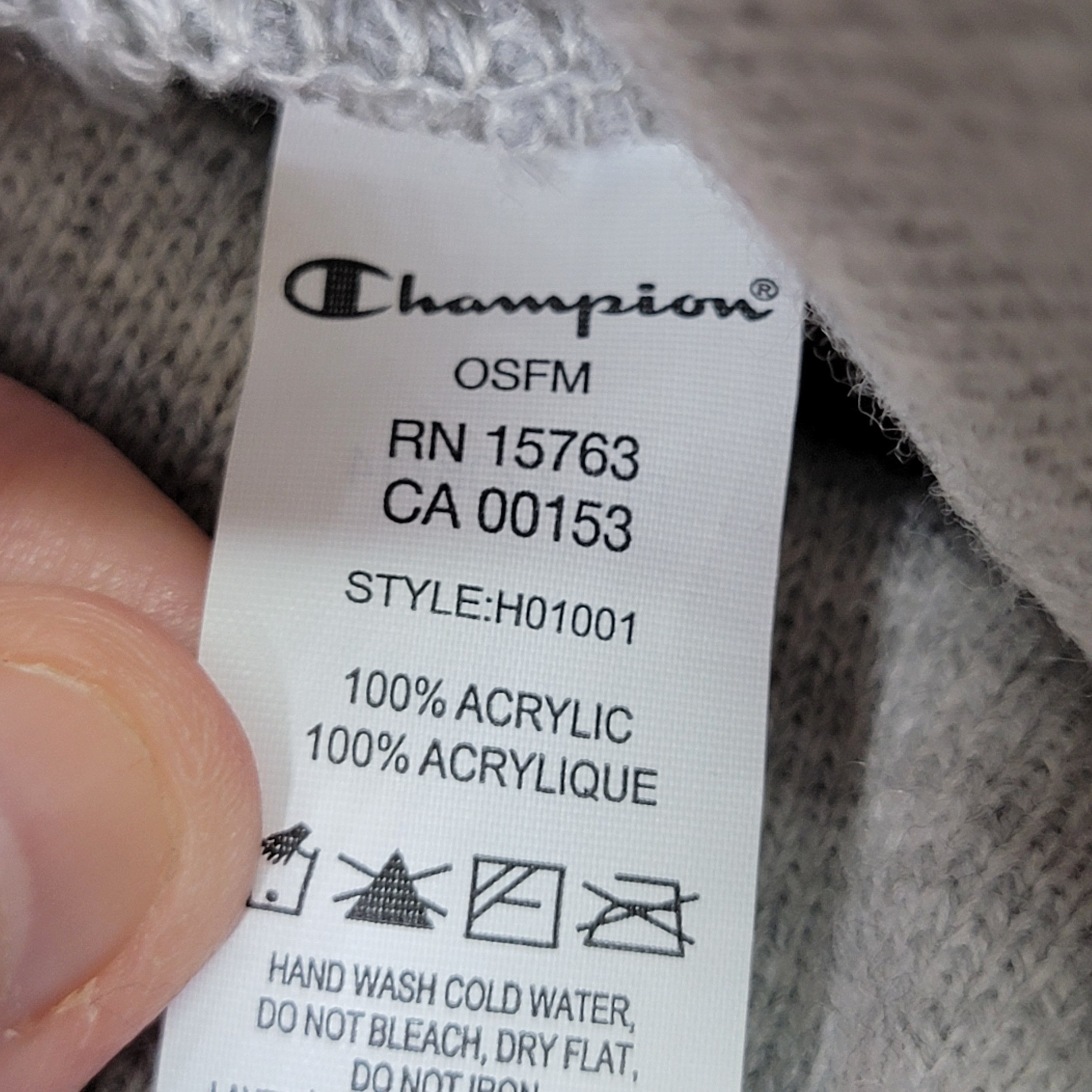 Champion Champion Knit Grey & Red Pom Beanie - OSFM Size ONE SIZE - 6 Thumbnail