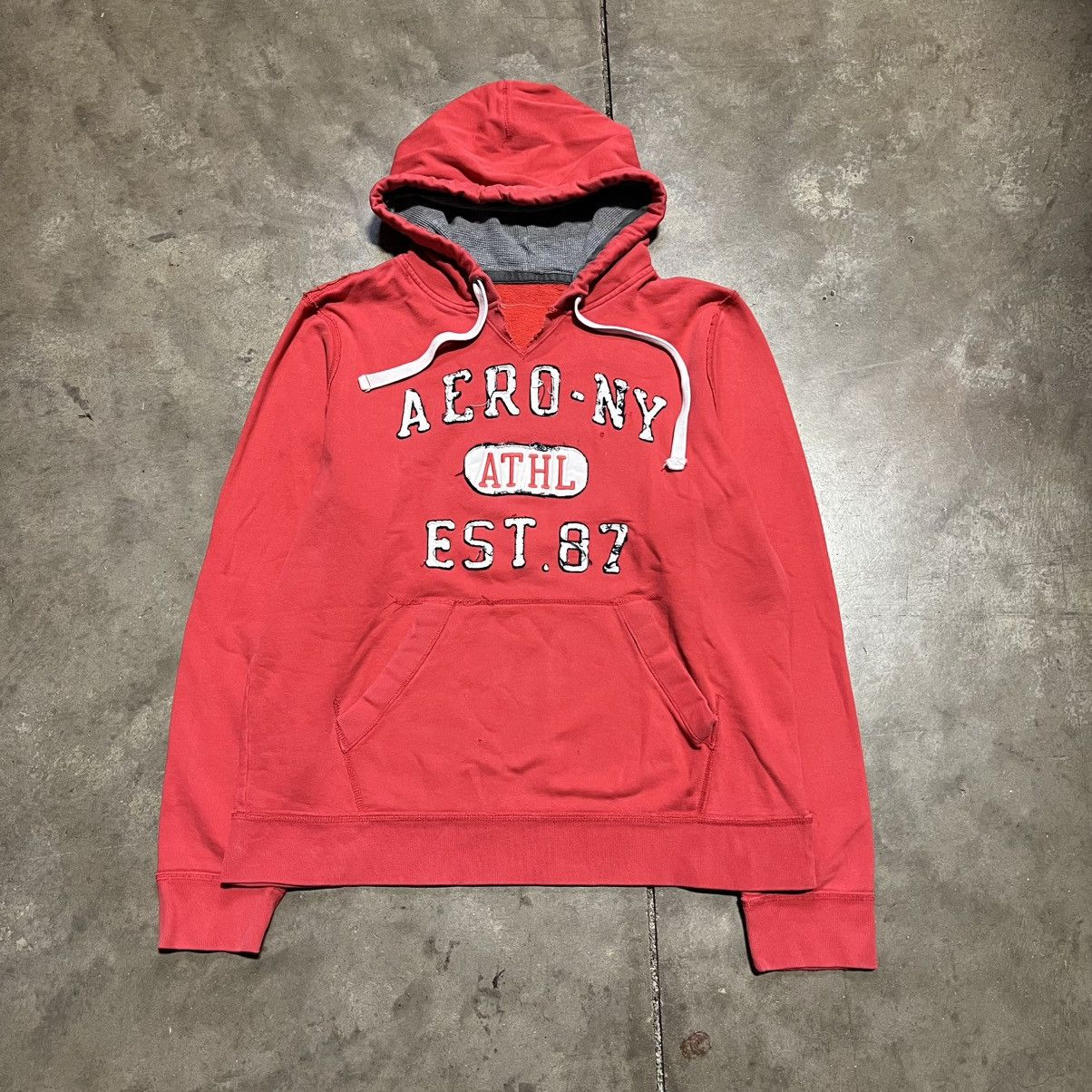 Aeropostale Vintage Aeropostale Aero NY 87 Hoodie Sweatshirt Surf Skater Size US XL / EU 56 / 4 - 1 Thumbnail
