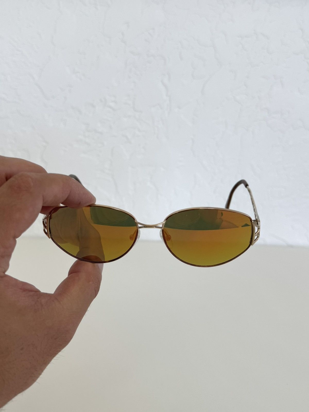 Dior ★ DIOR 2925 CD GOLD CHAMELEON ART DECO SUNGLASSES 90S Size ONE SIZE - 4 Thumbnail