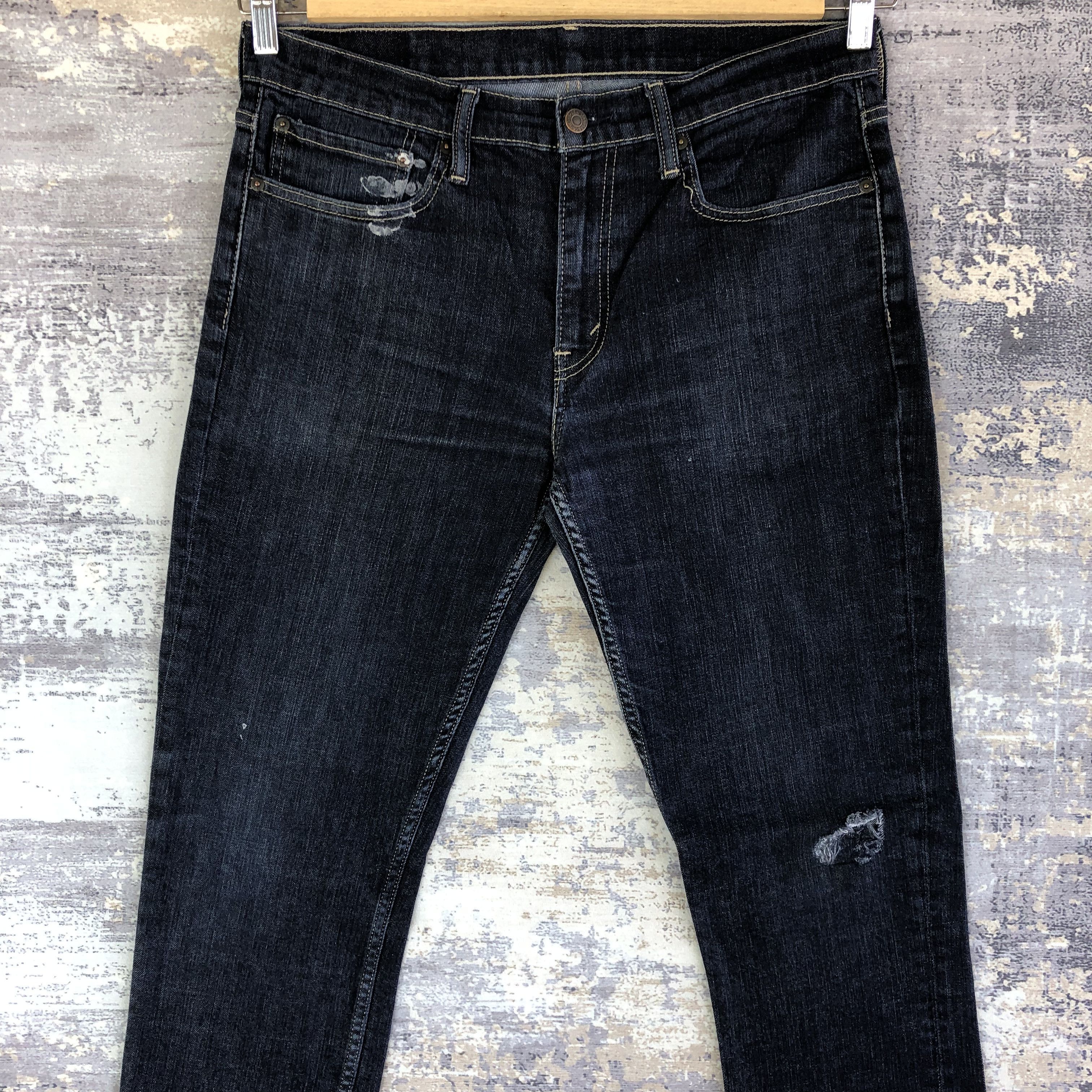 Levi's Vintage Y2K Levis 511 Distressed Jeans Levi's Skinny Denim Size US 34 / EU 50 - 3 Thumbnail