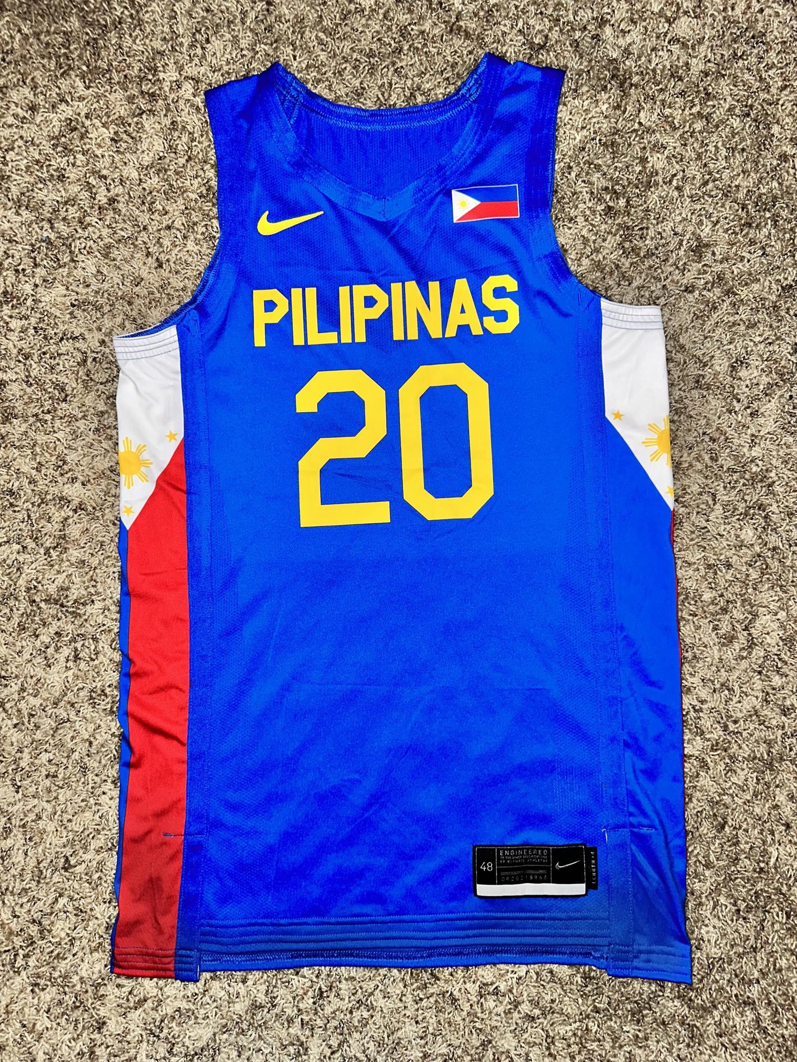 image of Nike 2020 Tokyo Olympic Game Issued Jersey Pilipinas in Blue, Men's (Size XL)