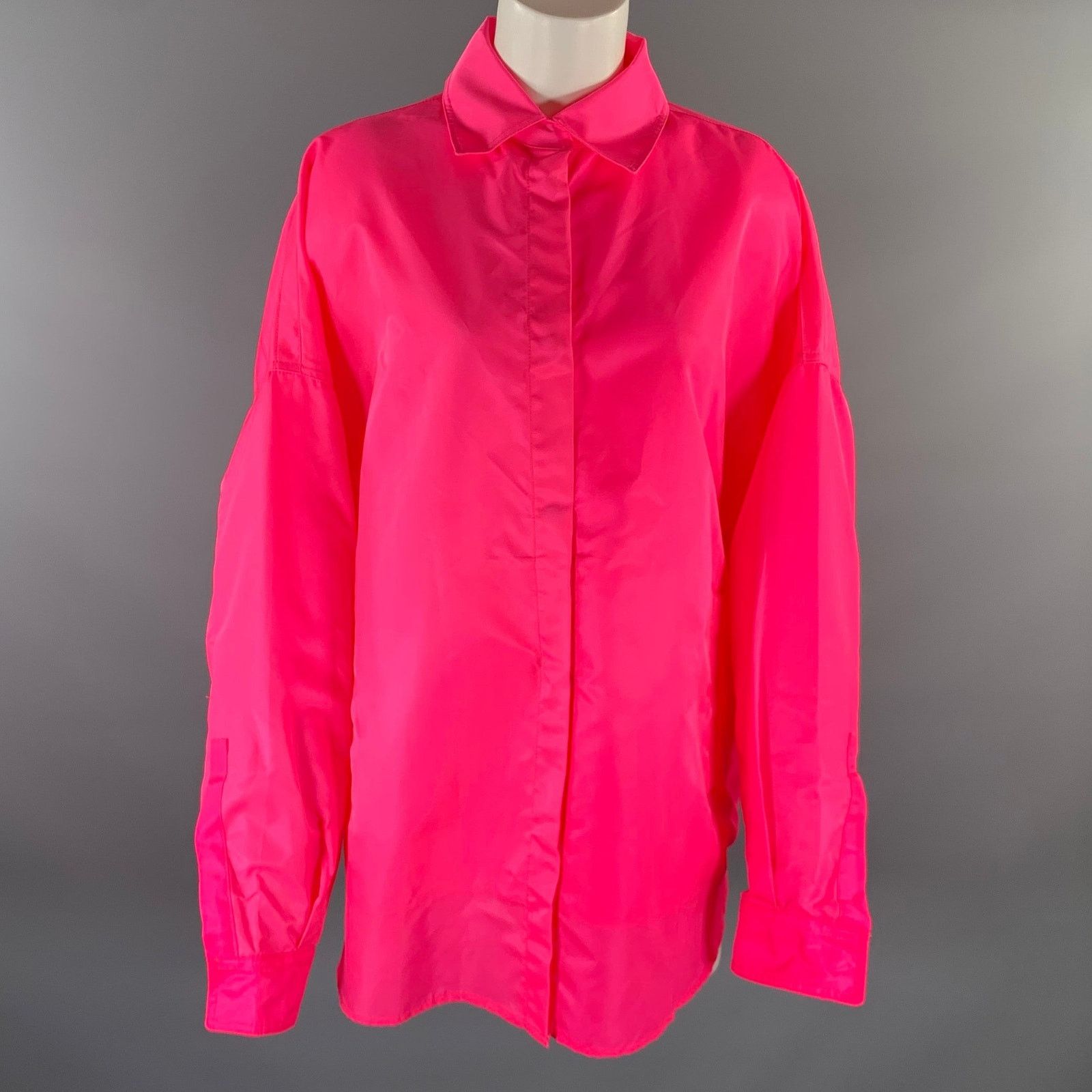 Other THE FRANKIE SHOP Size XS/S Pink Polyester Shirt Jacket Size XS / US 0-2 / IT 36-38 - 1 Thumbnail