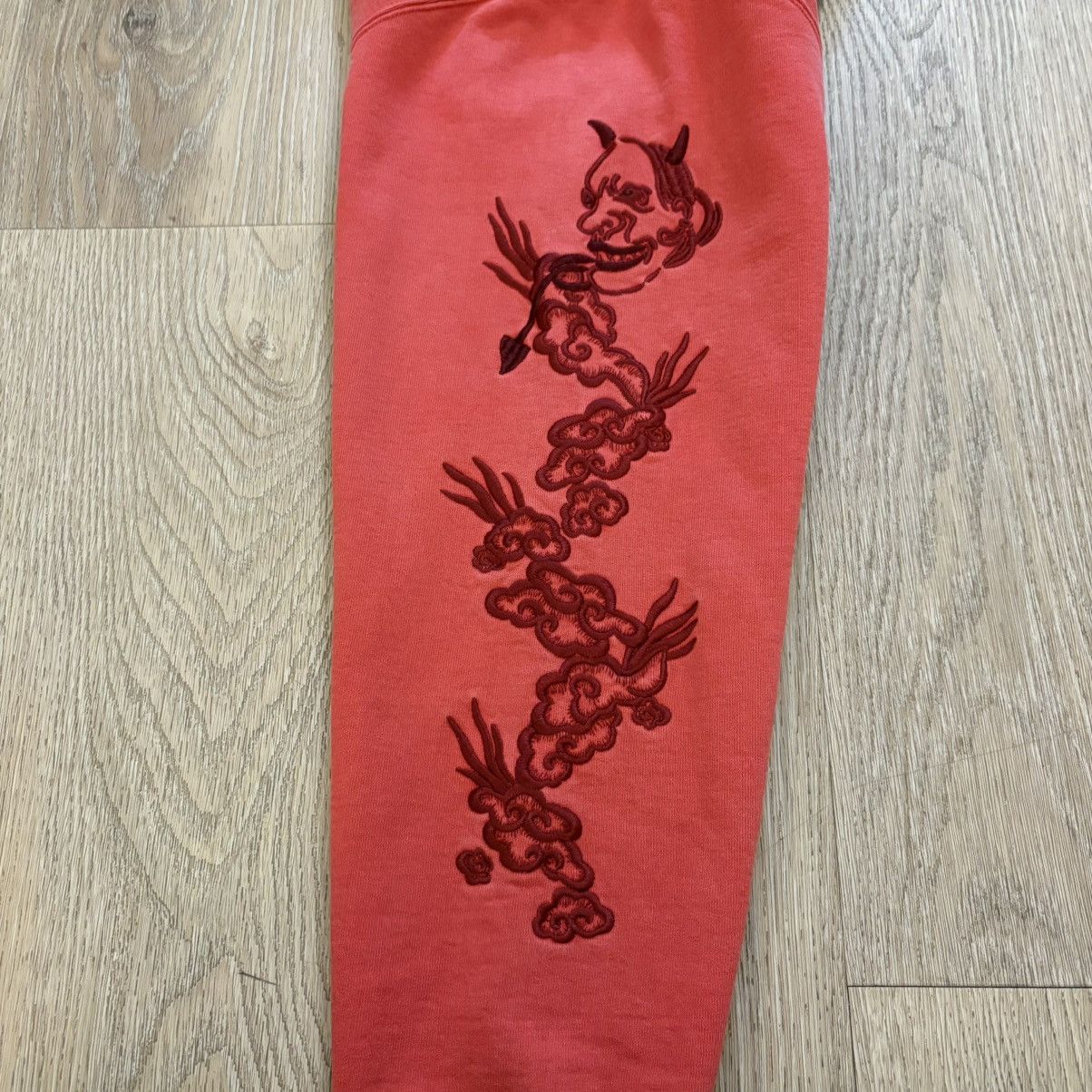 Supreme Supreme Overdyed Dragon Hooded Sweatshirt Red Medium Size US M / EU 48-50 / 2 - 6 Thumbnail