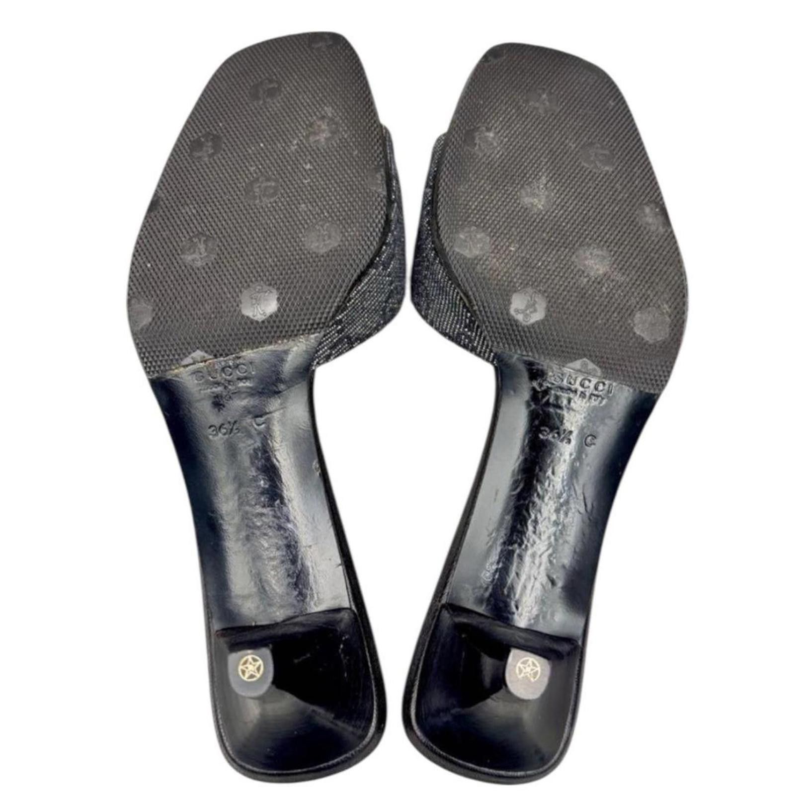Gucci Gucci authentic preppy old money logo heels / sandals Size US 6.5 / IT 36.5 - 3 Thumbnail