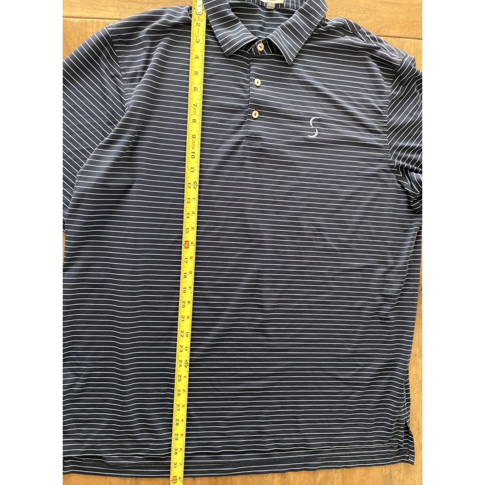 Peter Millar Peter Millar Summer Comfort Striped Performance Golf Polo Mens XL Relaxed Fit Polo Size US XL / EU 56 / 4 - 5 Thumbnail