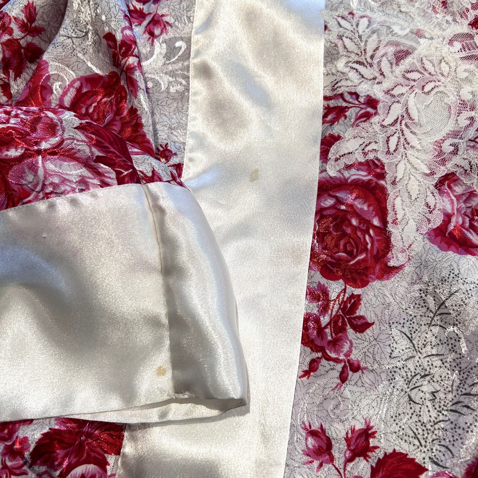 Victoria's Secret Vintage 90s Victoria’s Secret Floral Robe & Slip Dress Set M Size M / US 6-8 / IT 42-44 - 8 Thumbnail