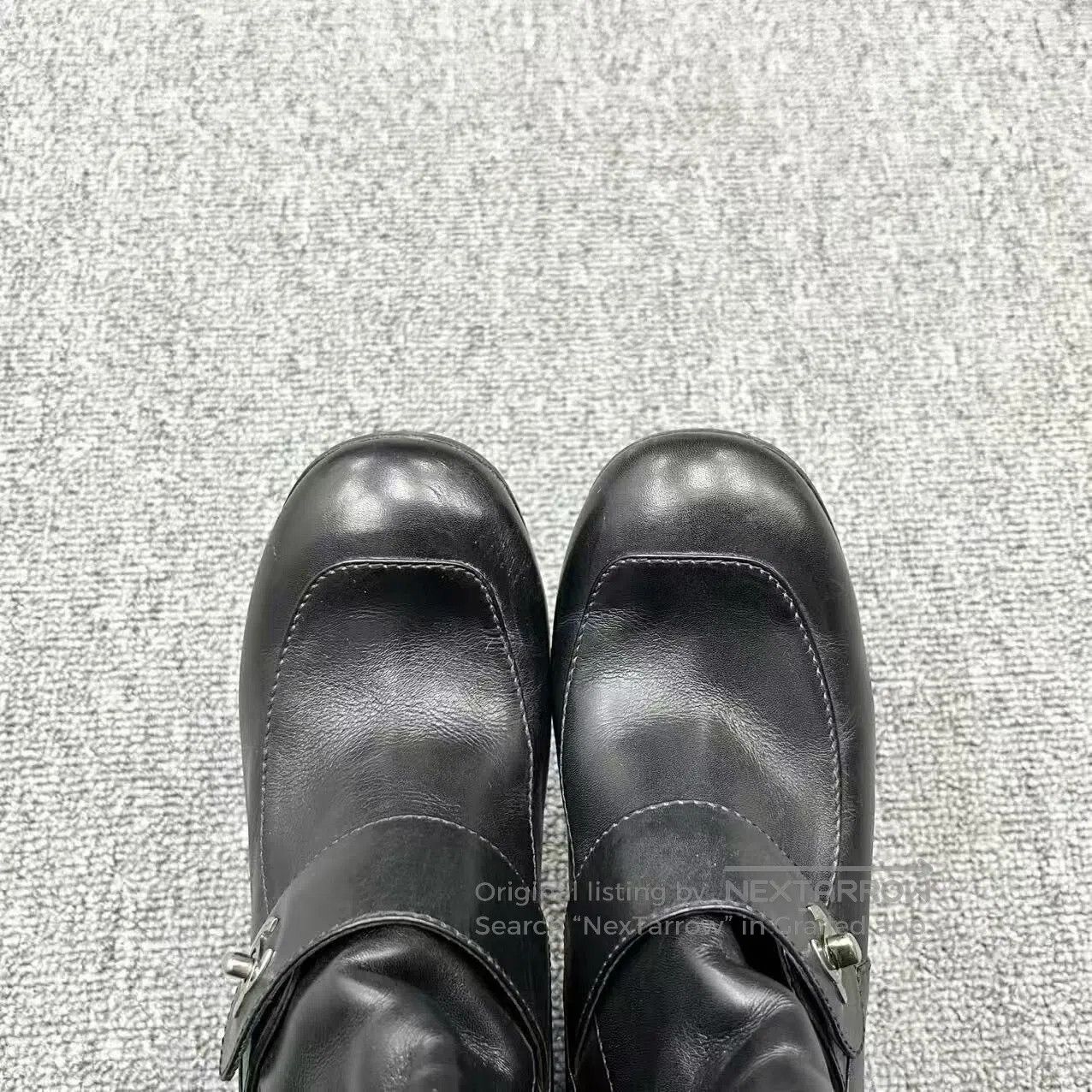 Chanel Chanel Black Lambskin Double C Knee. Size US 4.5 / IT 34.5 - 3 Thumbnail