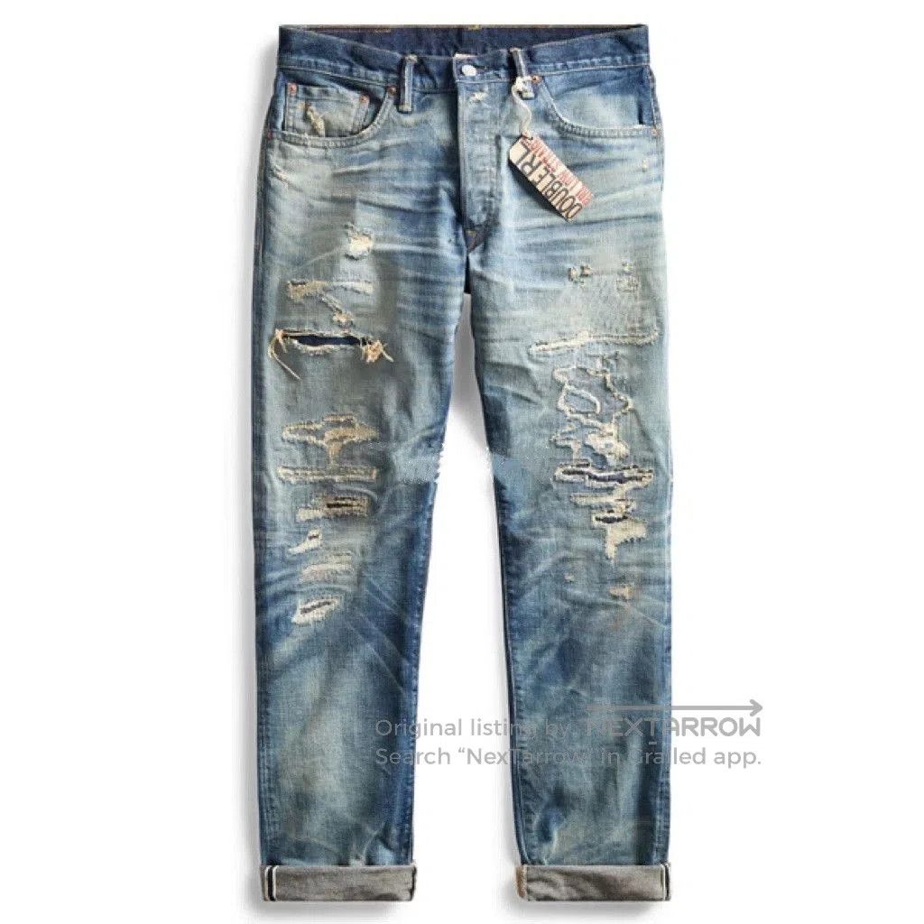 RRL Ralph Lauren 2018 Low Straight Selvedge Jean by RRL. Size US 34 / EU 50 - 2 Thumbnail