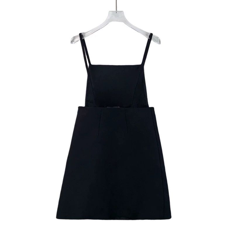 Prada Prada Black wool strap dress Size XS / US 0-2 / IT 36-38 - 2 Thumbnail