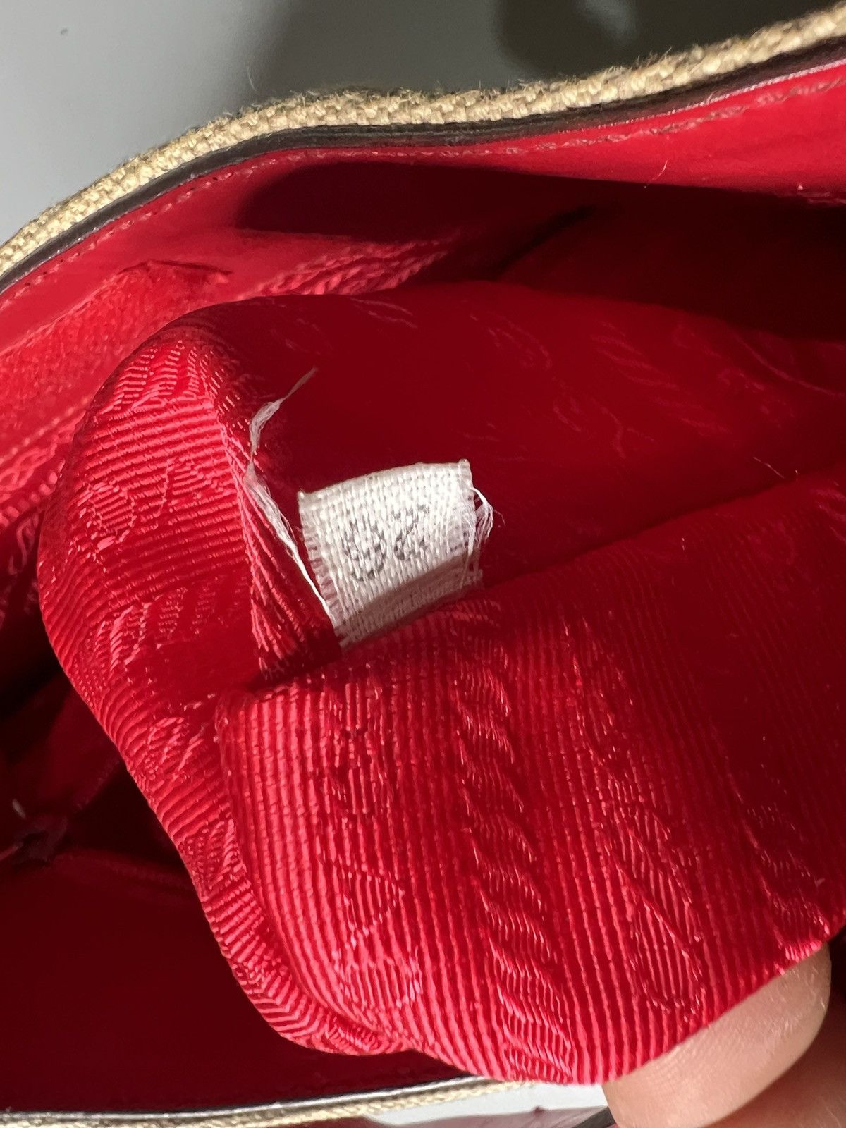 バッグ PRADA ARCHIVE CANVAS LEATHER HAND BAG Archive prada Canvas Hand bag