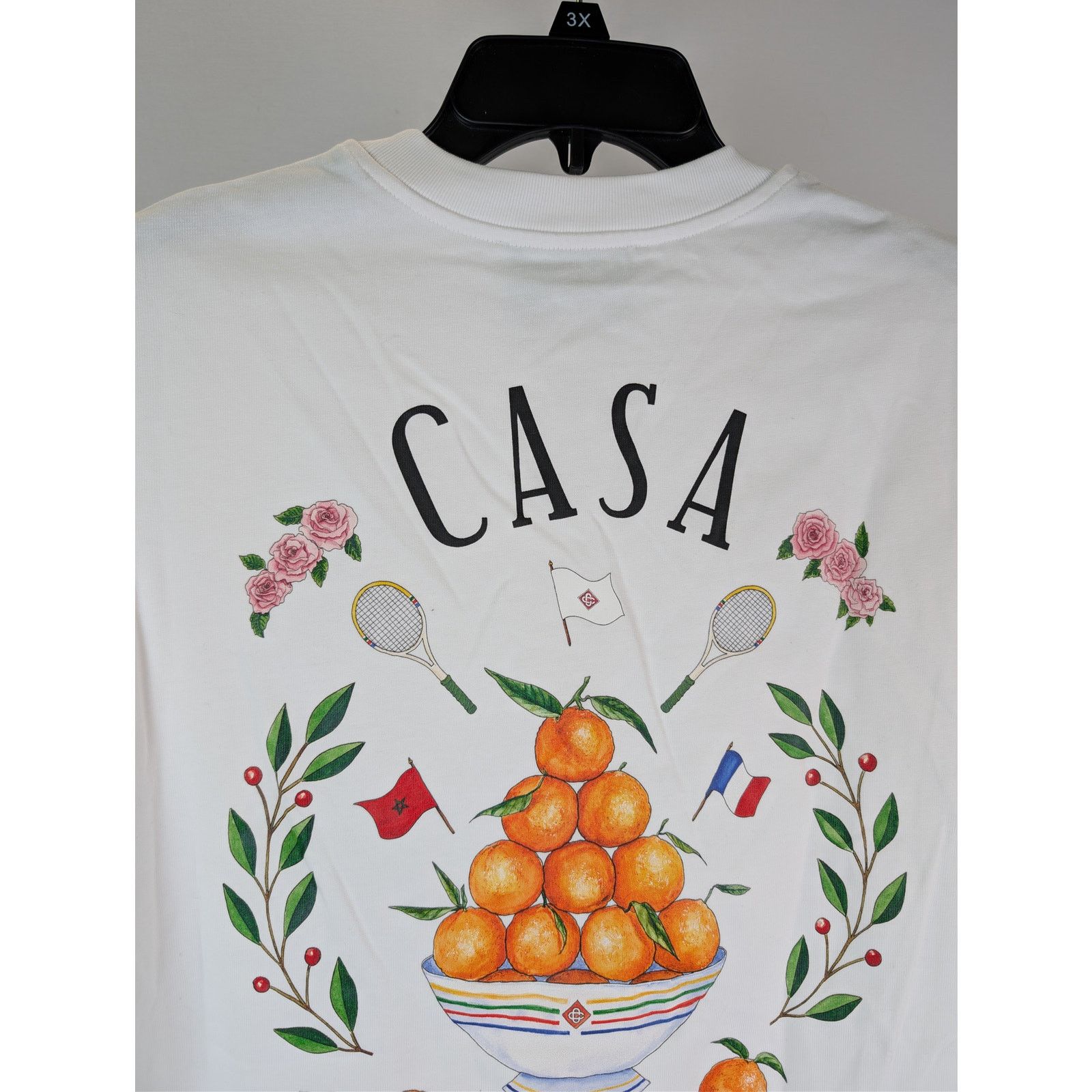 Casablanca o1rshd1 CC20 Casa Way Printed T-Shirt White Jersey in White Size US S / EU 44-46 / 1 - 15 Thumbnail