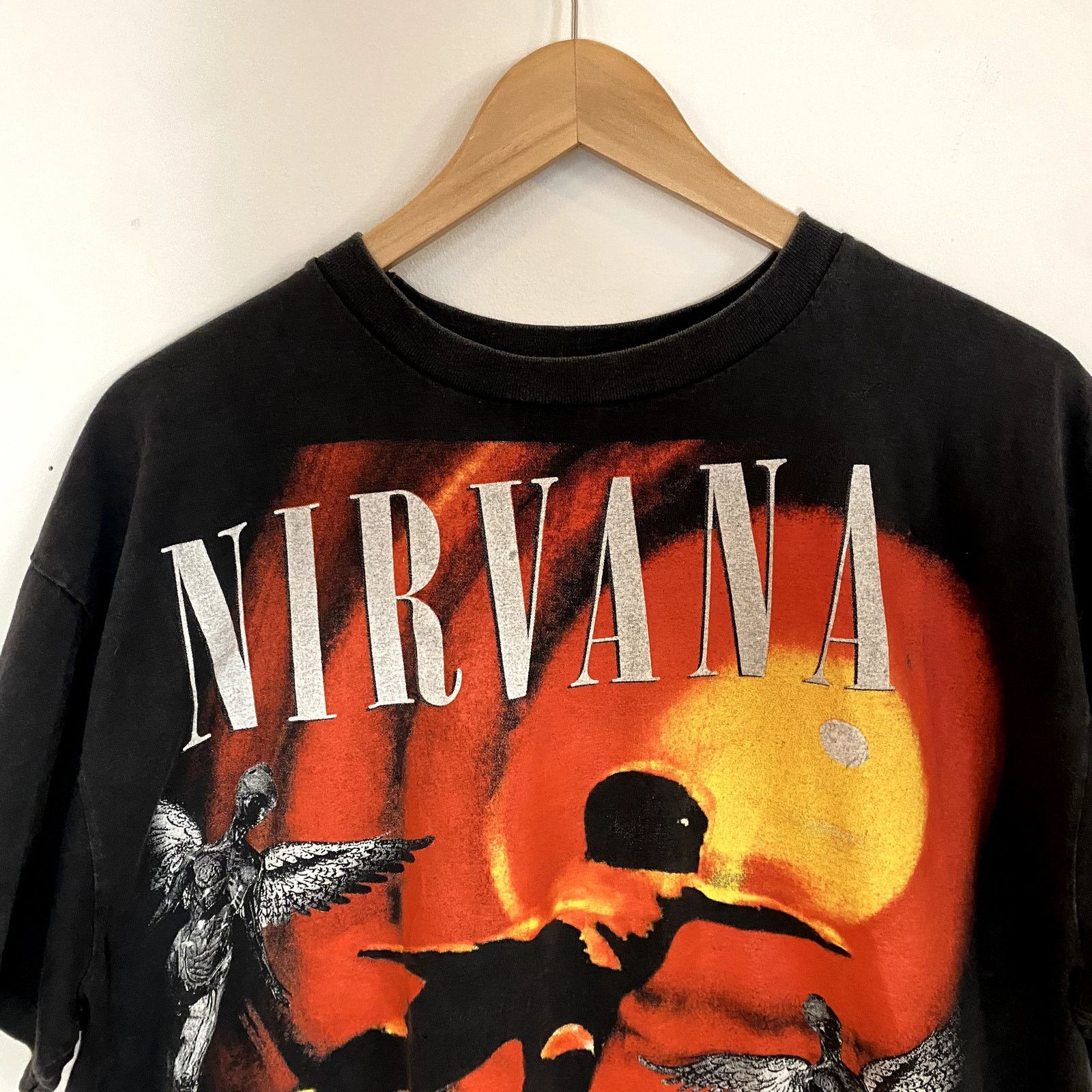Vintage Vintage Nirvana Rare Mexican Bootleg Band Tee In Utero 90s Size US L / EU 52-54 / 3 - 3 Thumbnail