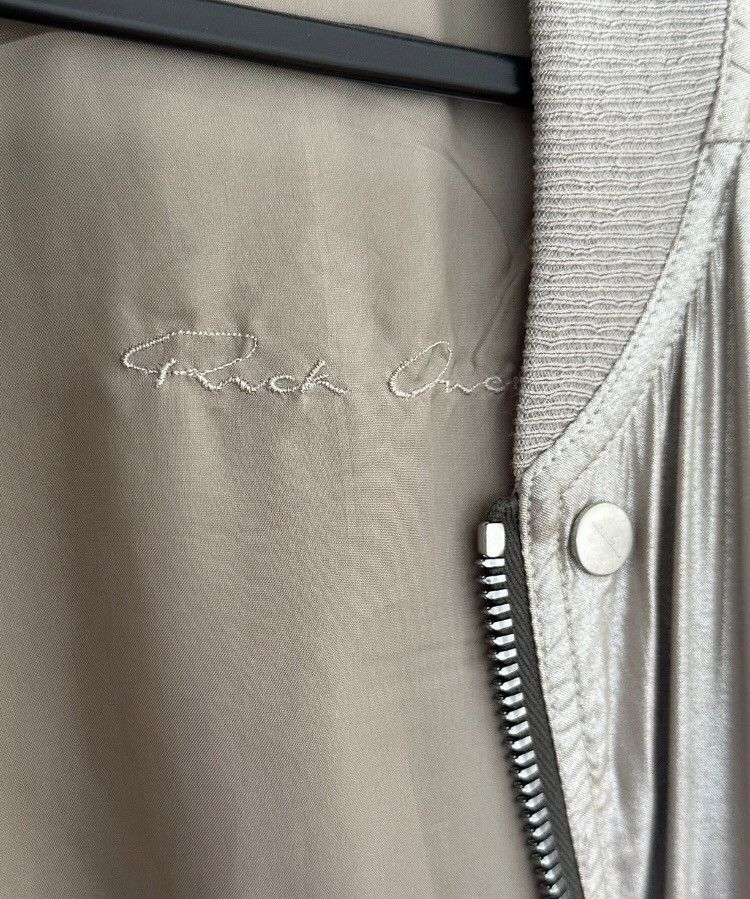Rick Owens Rick Owens SS22 Rare Warm Silver Bauhaus Flight Jacket Size US M / EU 48-50 / 2 - 7 Thumbnail