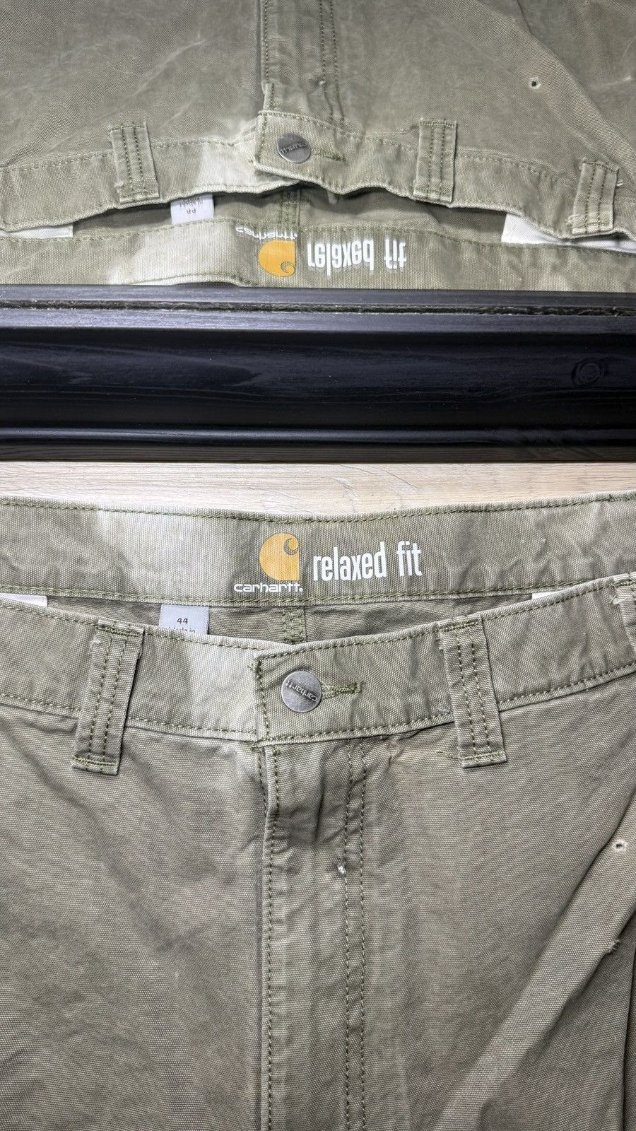 Carhartt Y2K 2000s Carhartt Olive Green Cargo Carpenter Shorts Size US 44 / EU 60 - 5 Thumbnail