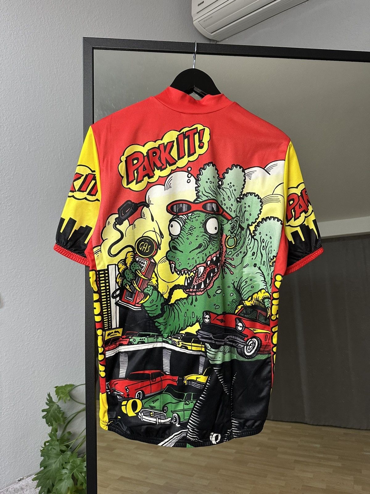 If Six Was Nine × PEARL iZUMi × Vintage Vintage Pearl Izumi Pop Art Godzilla Cycling Jersey USA Y2K Size US L / EU 52-54 / 3 - 4 Thumbnail