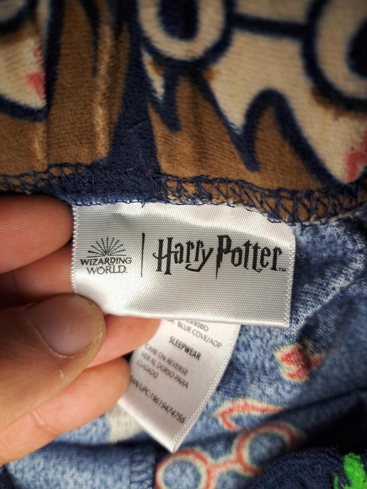 Designer HARRY POTTER Pajamas Pants Kids Small 4-6 Blue Graphic Size ONE SIZE - 2 Thumbnail