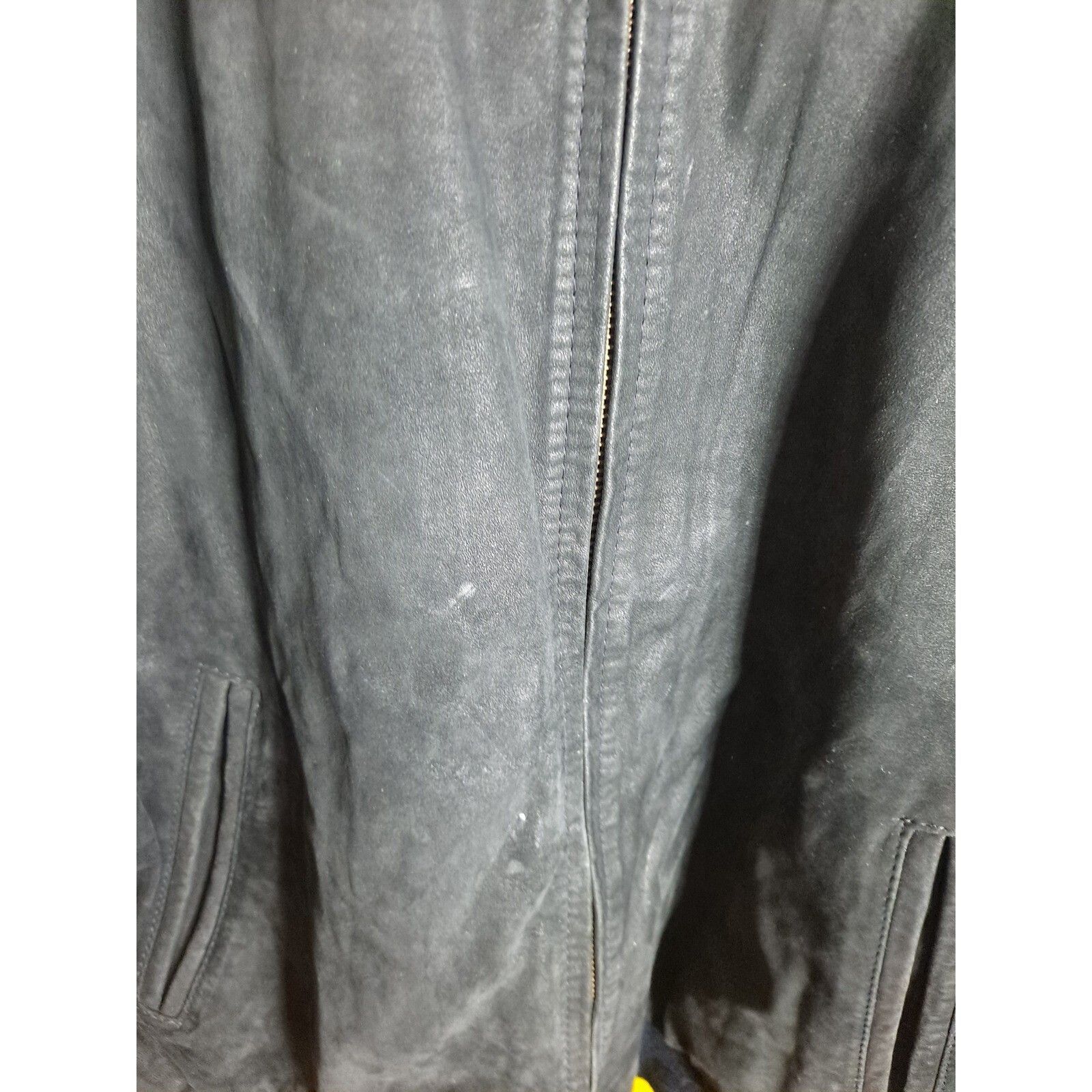 Other Expressions Worldwide Leather Bomber Jacket Full Zip Mens L Size US L / EU 52-54 / 3 - 4 Thumbnail