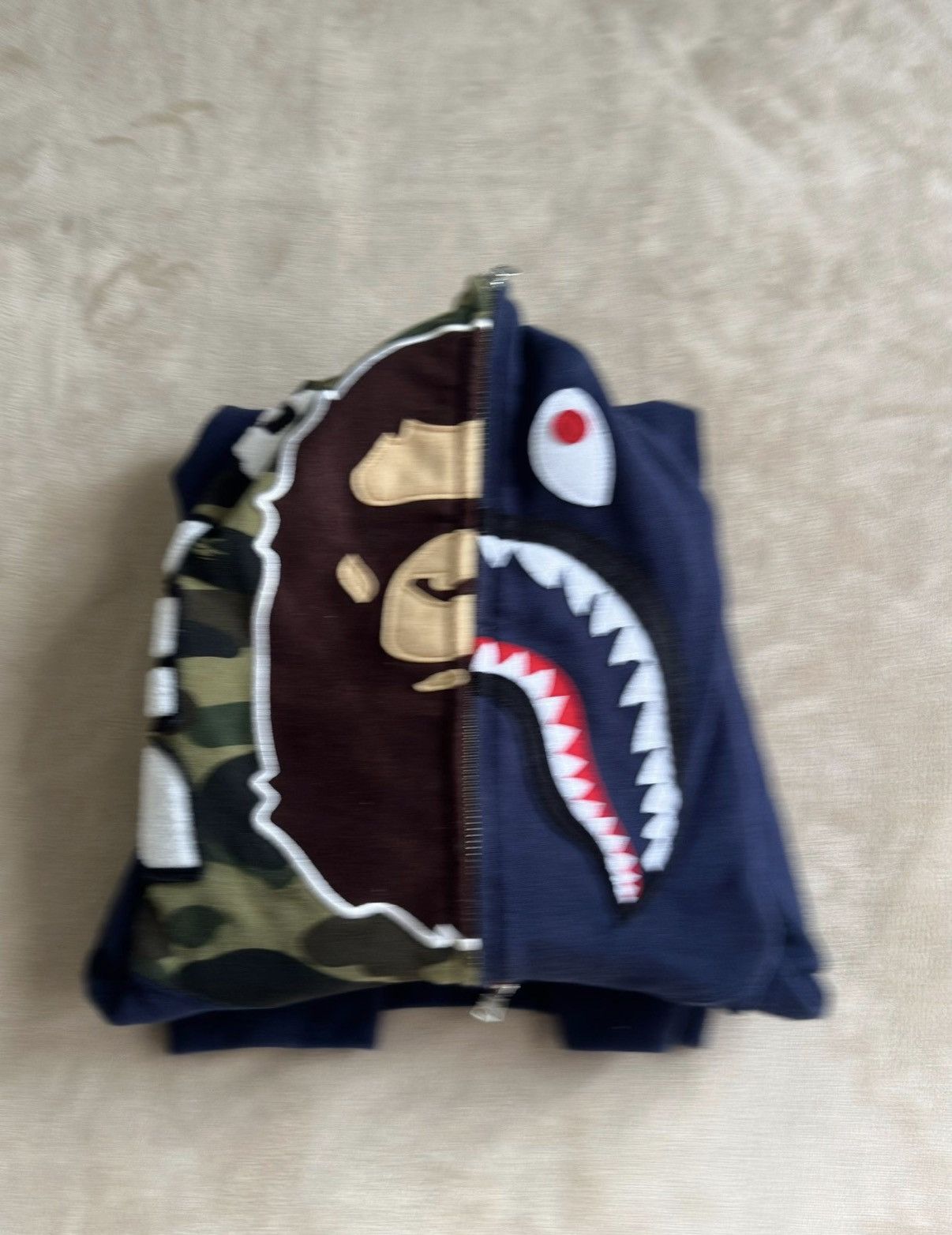 Bape BAPE Color Block Shark Head Hoodie K5 Size US L / EU 52-54 / 3 - 9 Thumbnail