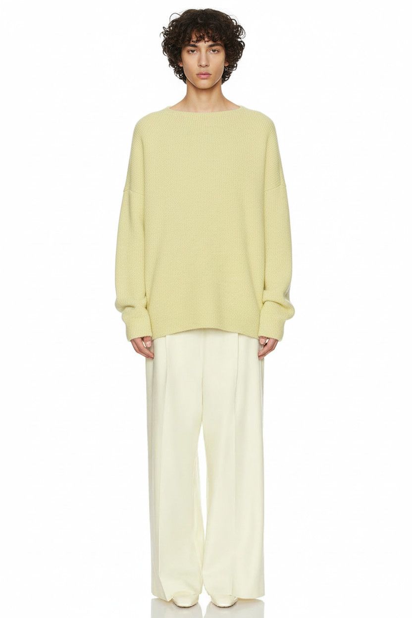 Fear of God 1650USD Virgin Wool Boucle Straight Neck Relaxed Sweater Size US M / EU 48-50 / 2 - 1 Thumbnail