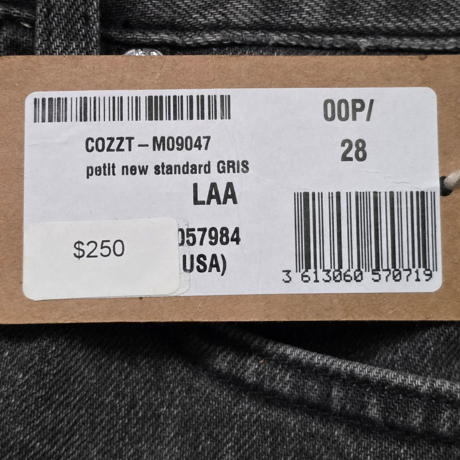 A.P.C. APC Petit New Standard Jeans Men 28 Dark Grey Denim Slim Fit Size US 28 / EU 44 - 4 Thumbnail