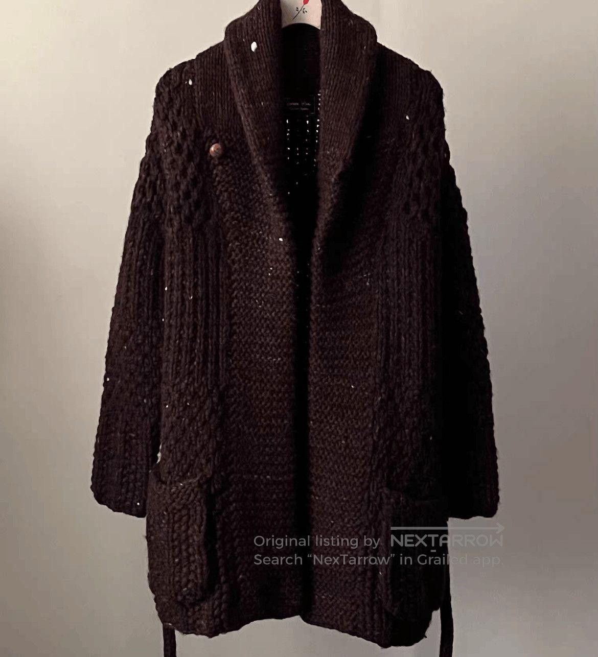 Number (N)ine Noir scar stitch cardigan | Grailed