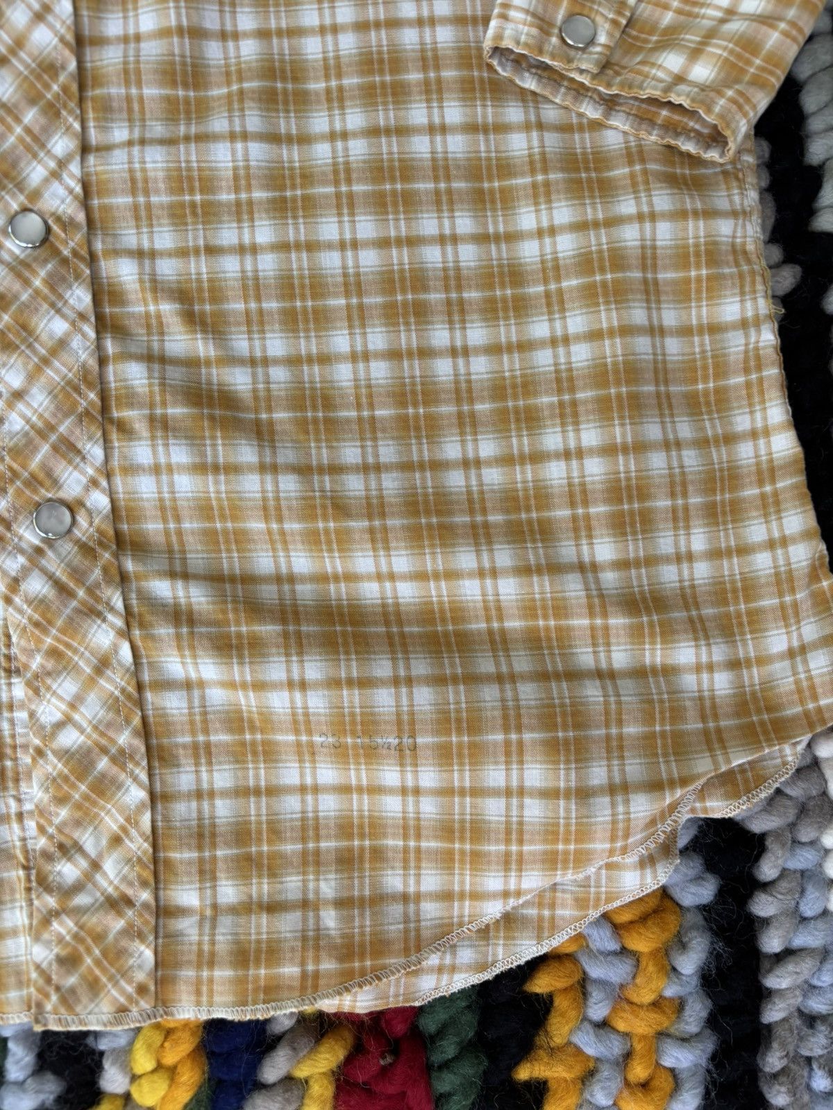 Levi's Vintage Clothing 1960s H Bar C Ranchwear Western Pear-Snap Shirt Yellow Size US M / EU 48-50 / 2 - 2 Thumbnail