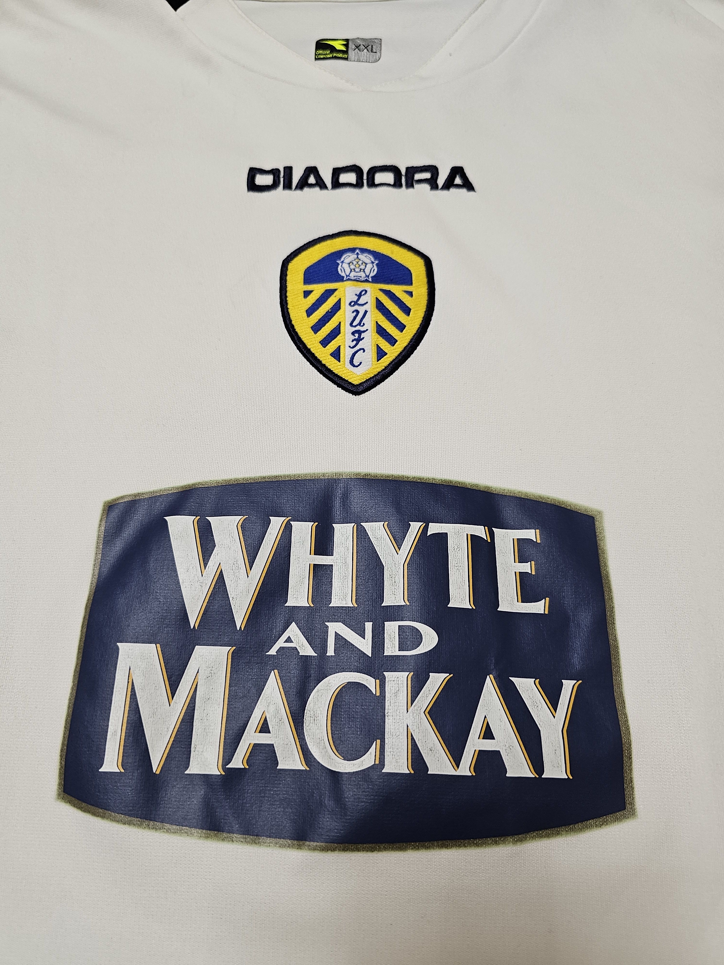 Diadora × Vintage LEEDS UNITED 2004 2005 HOME FOOTBALL SHIRT SOCCER JERSEY Size US XXL / EU 58 / 5 - 3 Thumbnail