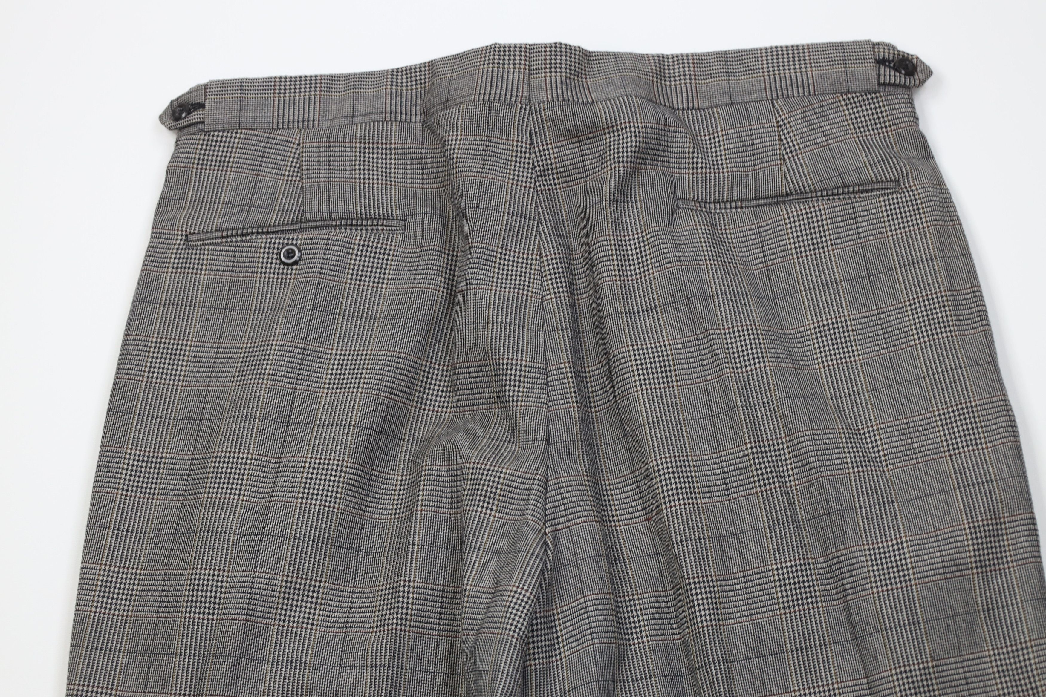 Vintage Vintage 70s Streetwear Knit Wide Leg Chino Pants Plaid USA Size US 34 / EU 50 - 10 Thumbnail