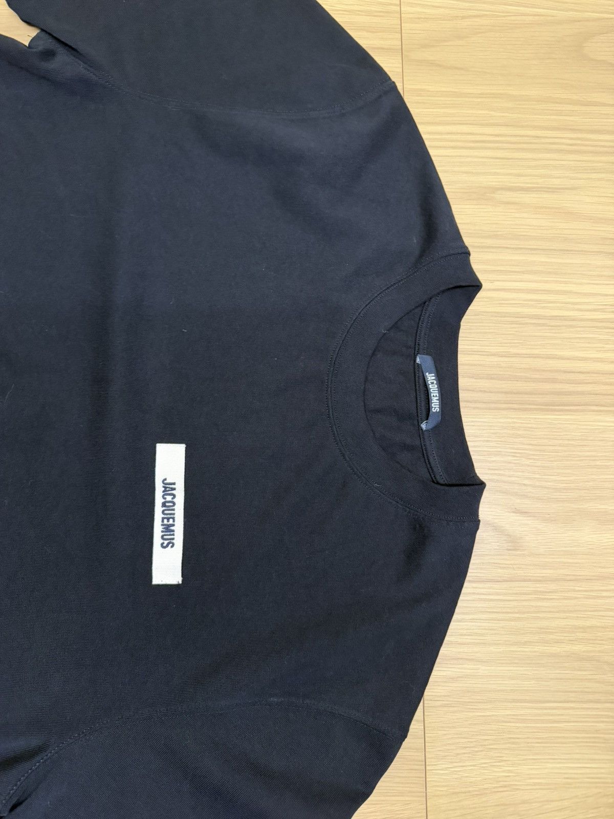 Jacquemus Jacquemus Black ‘Gros Grain’ T-Shirt XL Made in Portugal Size US XL / EU 56 / 4 - 5 Thumbnail