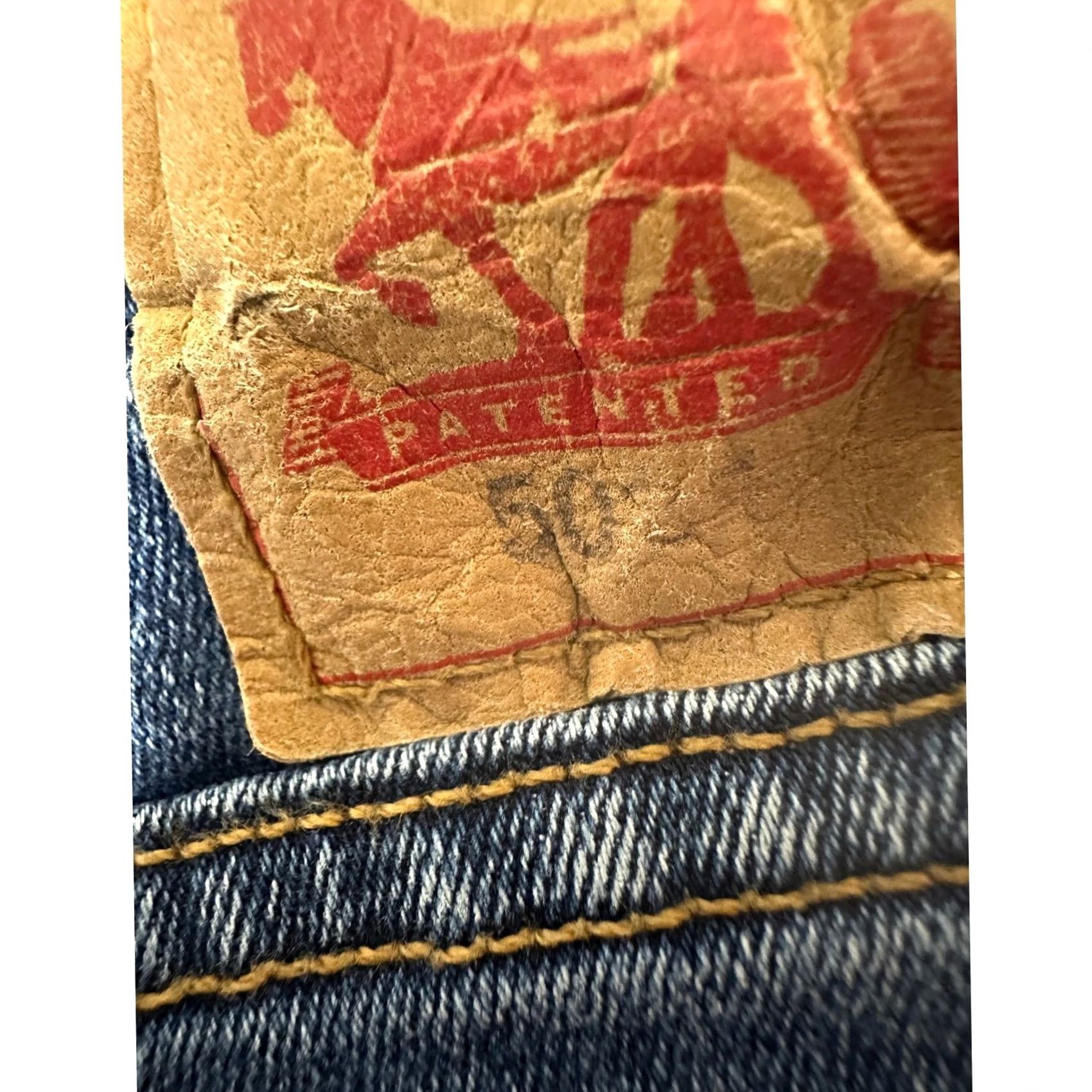 Levi's Levi's 503 Jeans Mens Straight Leg Stretch Blue Distressed Red Tab Denim 38X30 Size US 38 / EU 54 - 7 Thumbnail