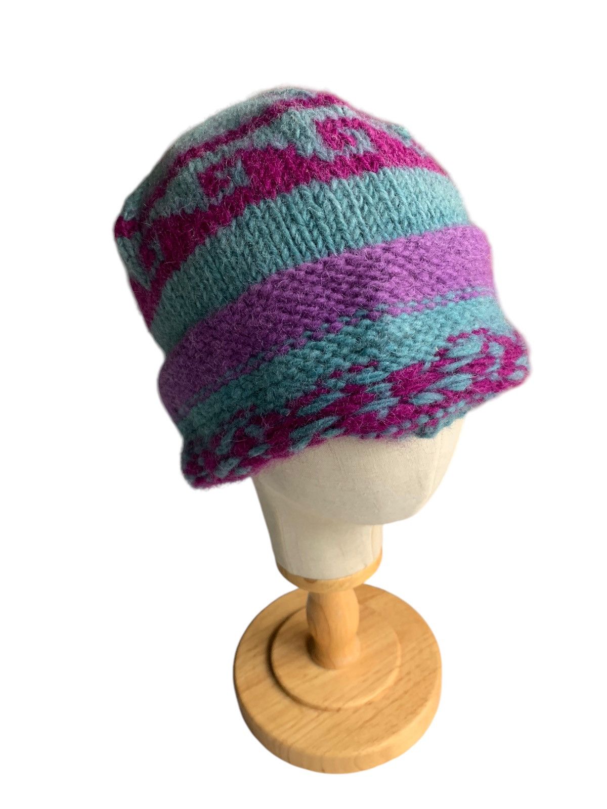 Japanese Brand × Kapital × Vintage Knitted Crochet Wool Winter Sessions Rare Desgn Big Hats Size ONE SIZE - 9 Thumbnail
