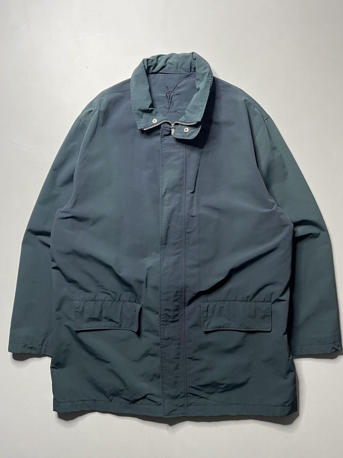 Yves Saint Laurent Vintage Yves Saint Laurent sun faded jacket Size US XL / EU 56 / 4 - 1 Thumbnail